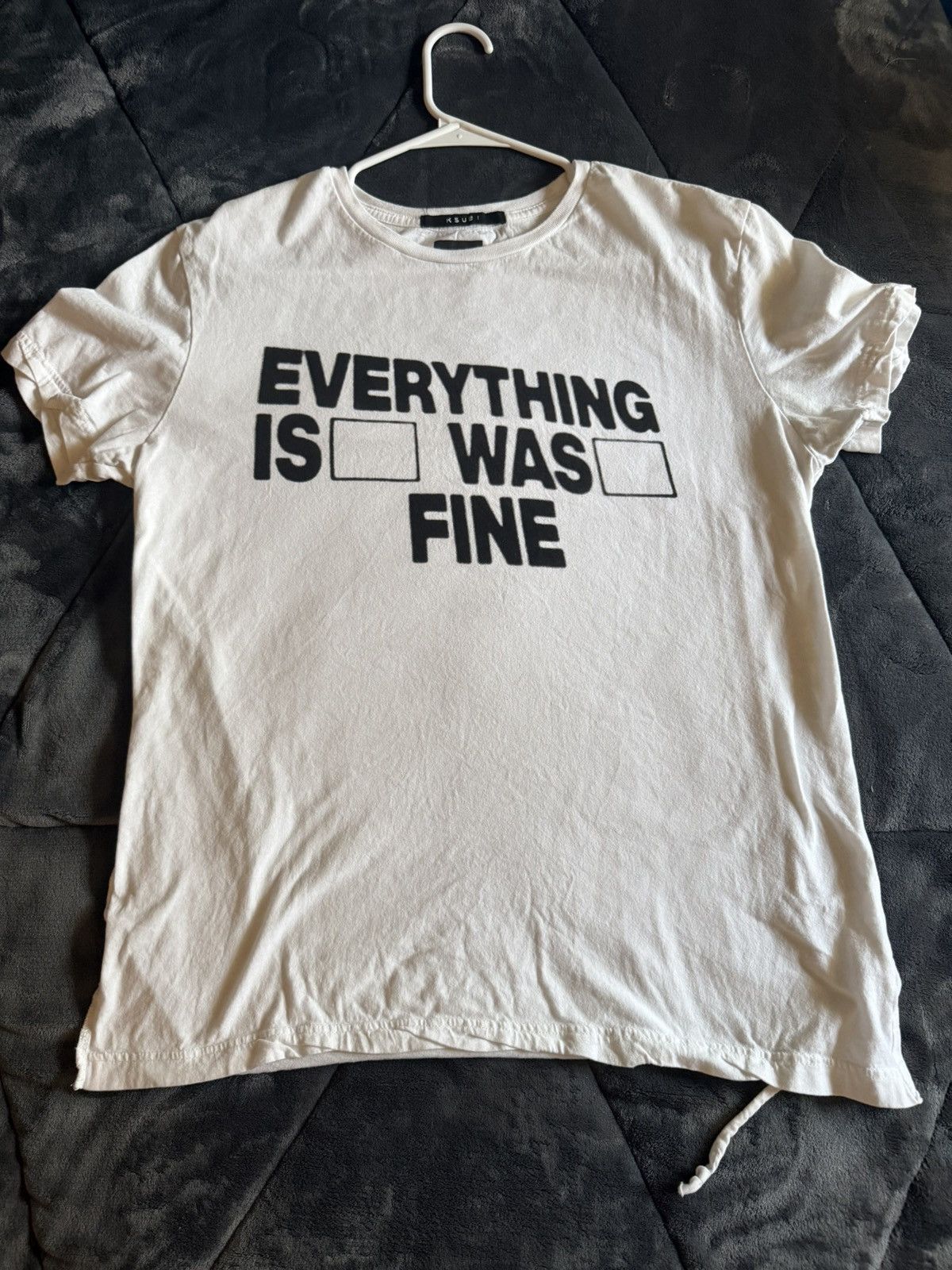 Ksubi Ksubi Im Fine Seeing Lines T-Shirt Size US M / EU 48-50 / 2 - 1 Thumbnail