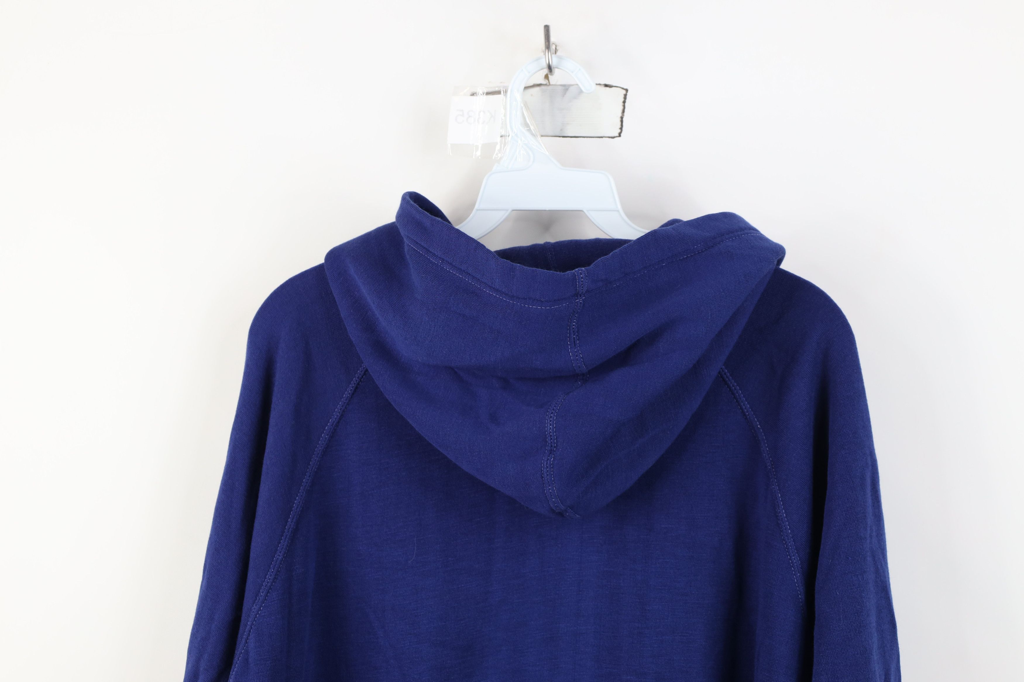Vintage Vintage 70s 80s Streetwear Blank Hoodie Sweatshirt Blue Size US L / EU 52-54 / 3 - 13 Thumbnail