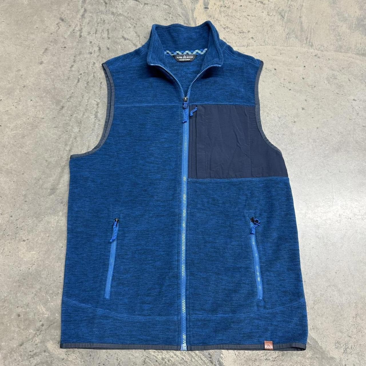 Japanese Brand × Vintage VTG Y2K Alpine Design Zip Up Fleece Vest Size US S / EU 44-46 / 1 - 1 Thumbnail