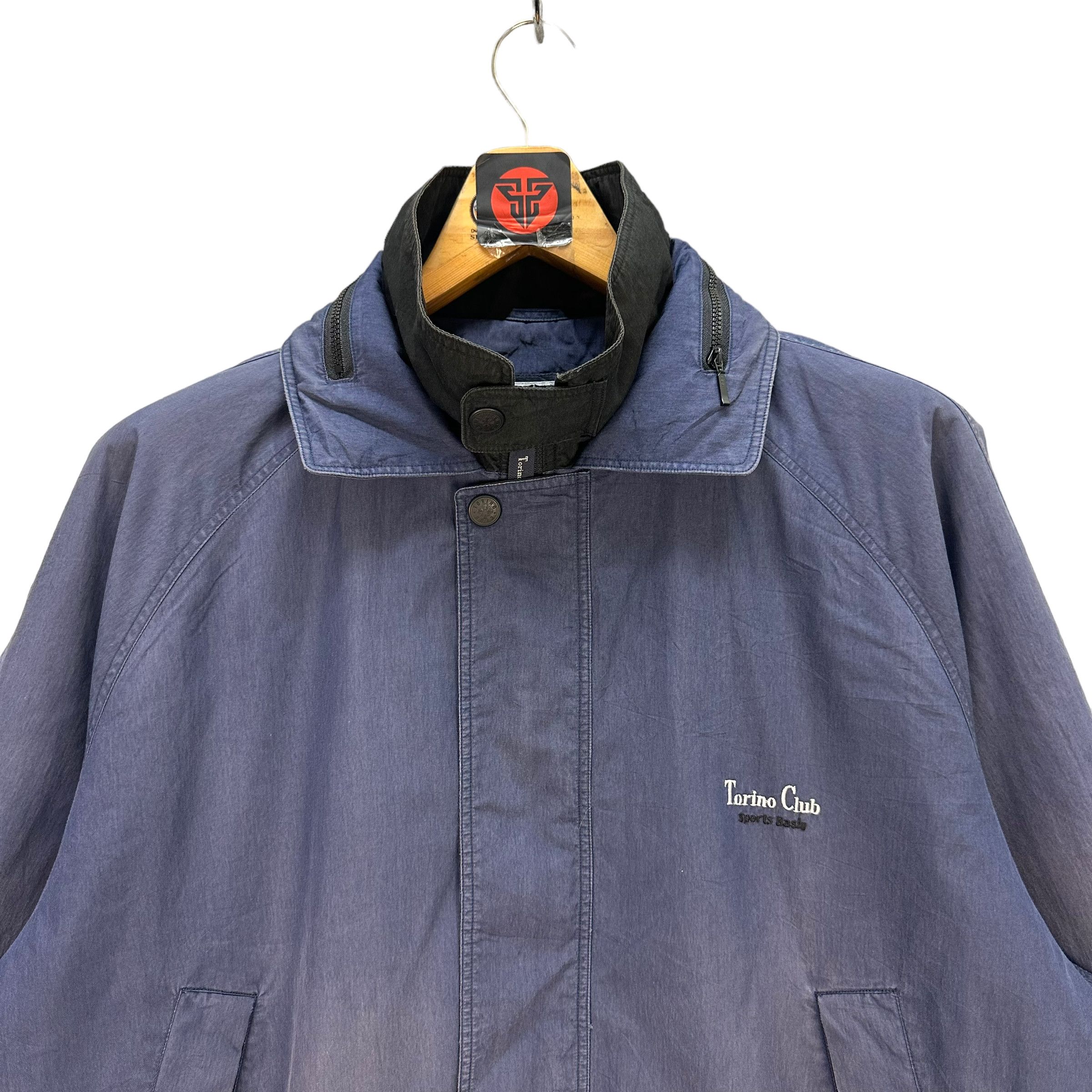 Japanese Brand TRASHED🔥 TORINO CLUB NECK LOGO JACKET #7539-151 Size US L / EU 52-54 / 3 - 2 Thumbnail