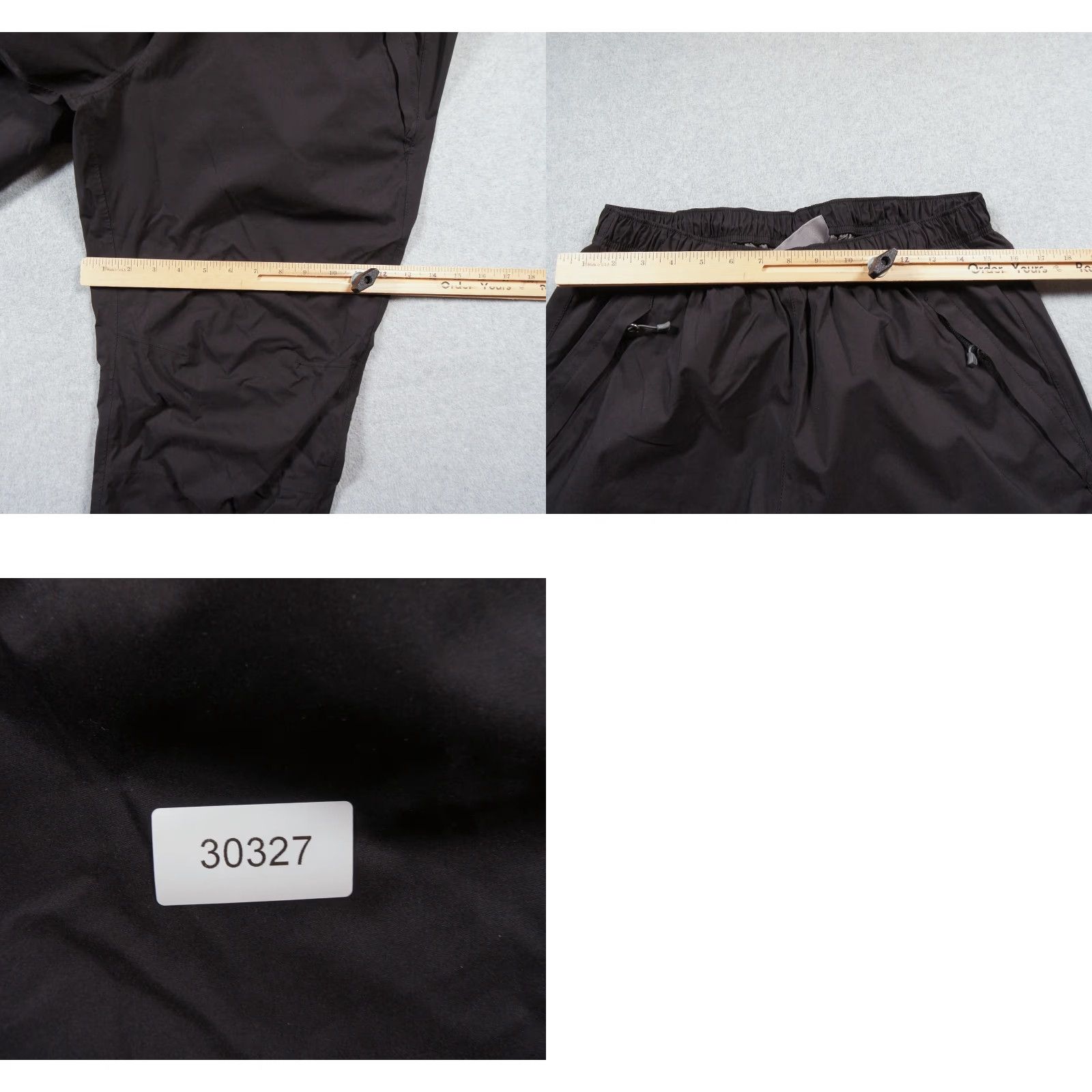 Vintage REI Pants Mens Large Black Rain Windbreaker Elements Nylon Outdoors Adult Size US 33 - 9 Thumbnail