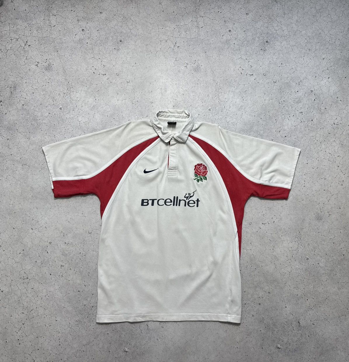 Nike × Vintage Nike England Rugby League Vintage 90’s Polo Shirt Btcellnet Size US L / EU 52-54 / 3 - 1 Thumbnail