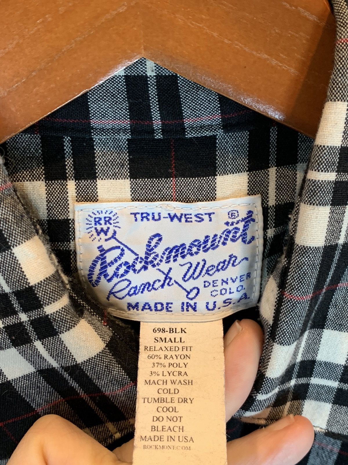 Rockmount Ranch Wear × Vintage RARE Vintage Rockmount Ranch Wear Western Plaid Button Shirt Size US S / EU 44-46 / 1 - 9 Thumbnail