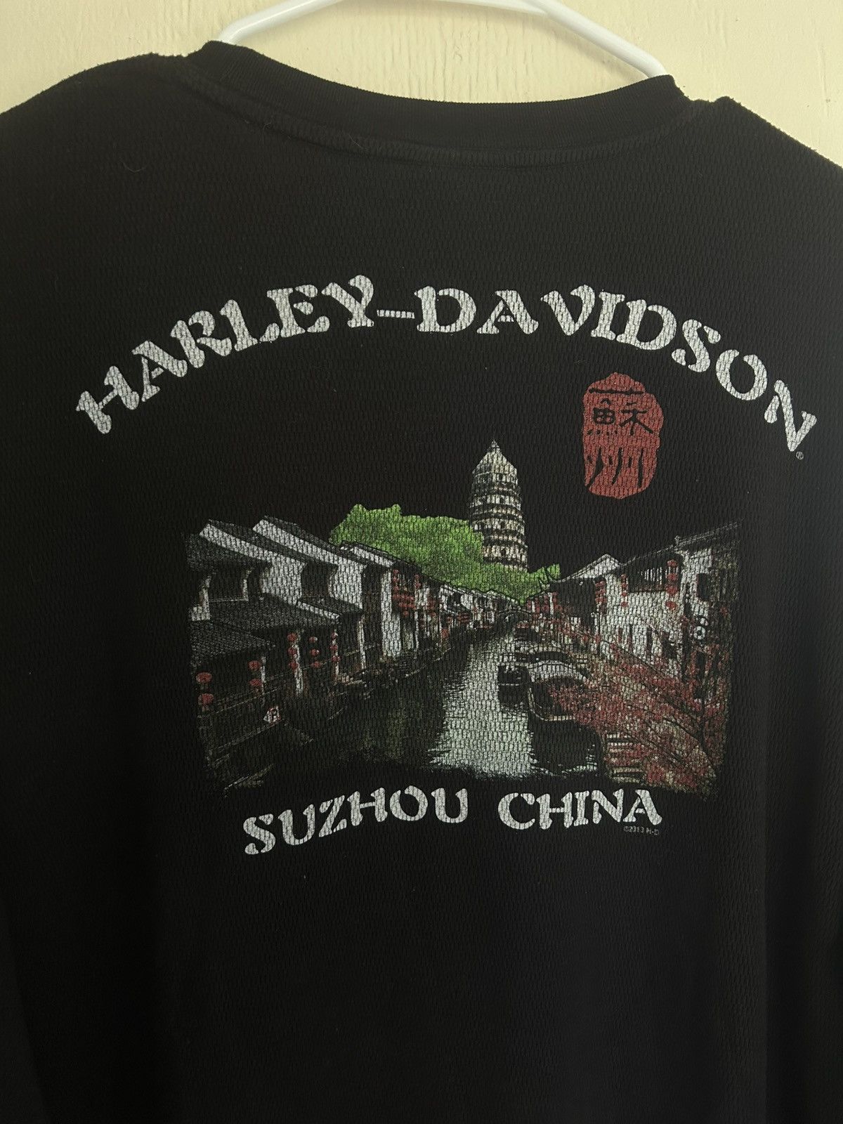 Harley Davidson Harley Davidson Thermal with Green Skull Graphic Longsleeve Size US XL / EU 56 / 4 - 7 Thumbnail