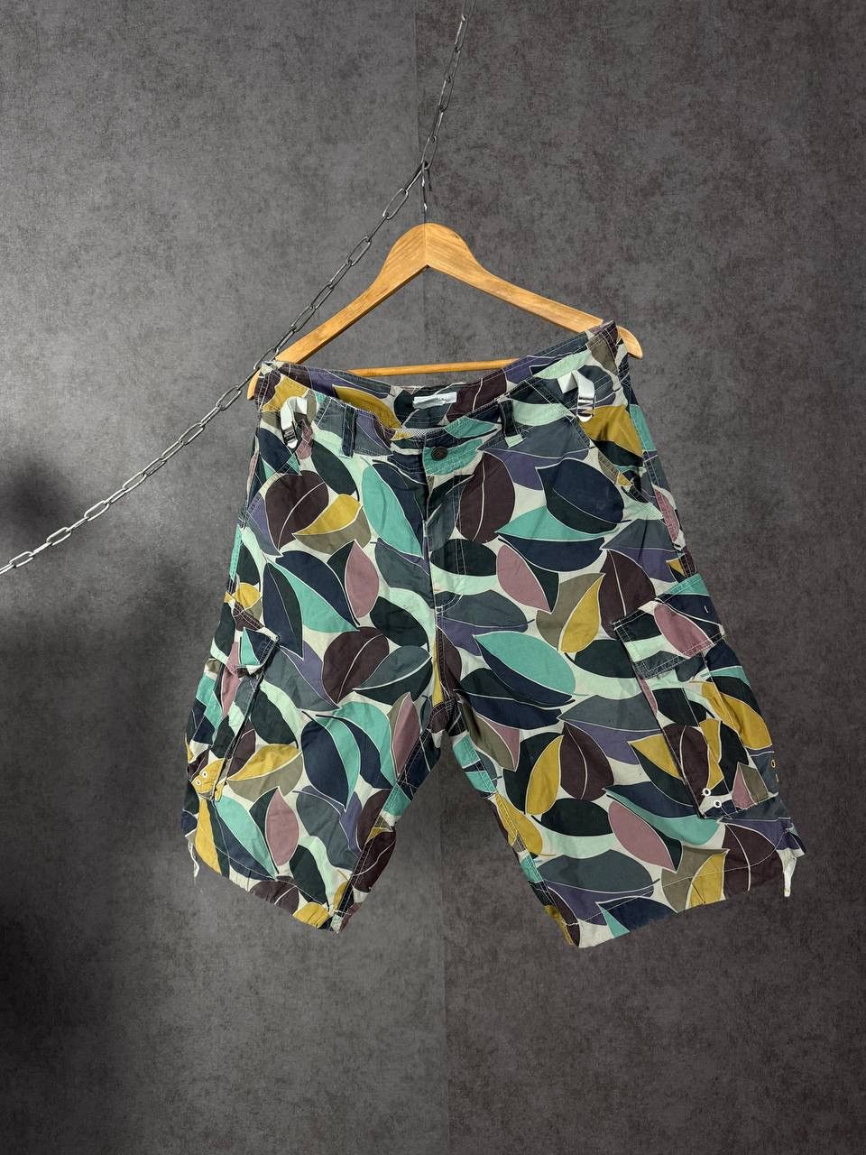 Paul Smith vintage designer crazy nylon cargo shorts