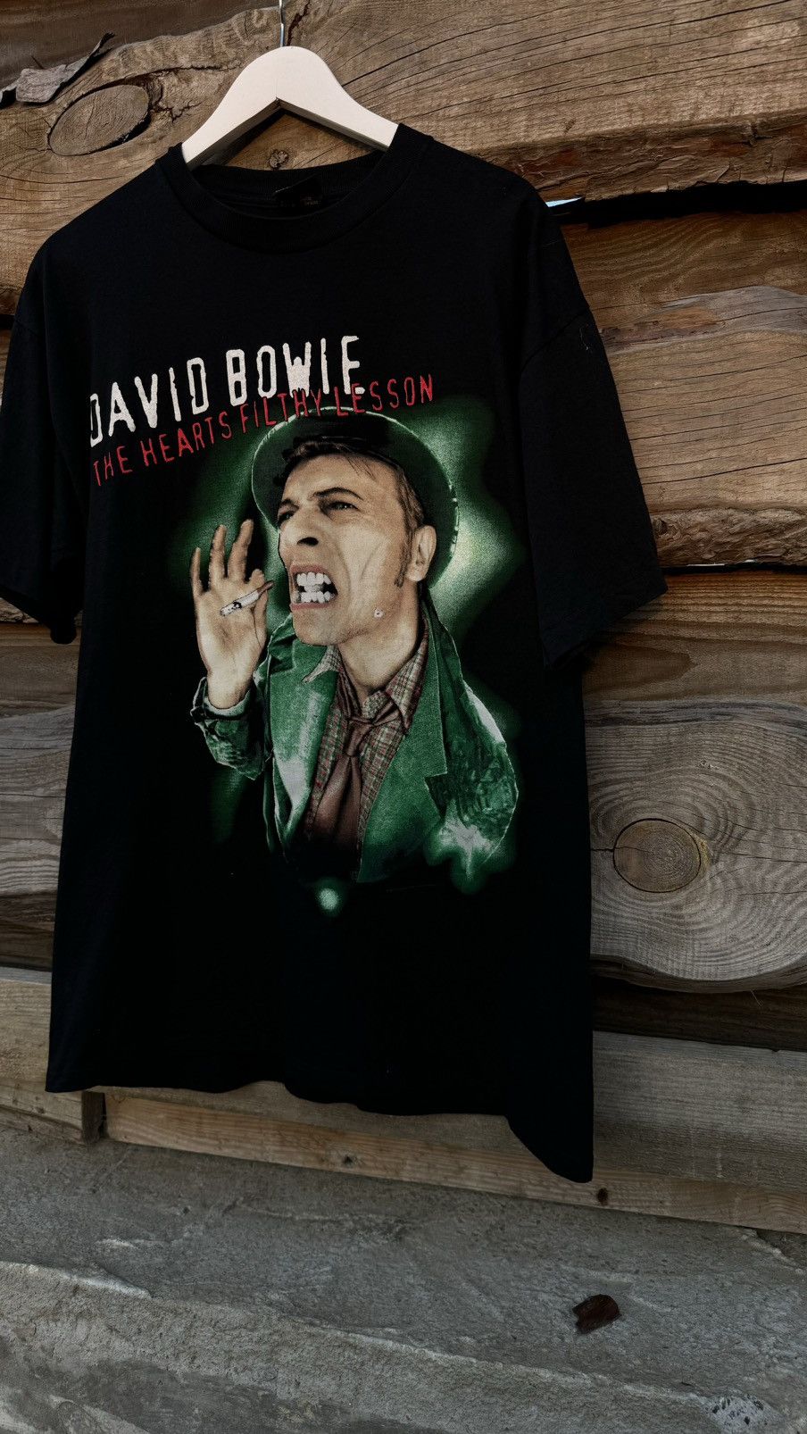 Band Tees × Vintage 1995 Vintage David Bowie The Hearts Felthy Lesson T-Shirt Size US XL / EU 56 / 4 - 2 Thumbnail