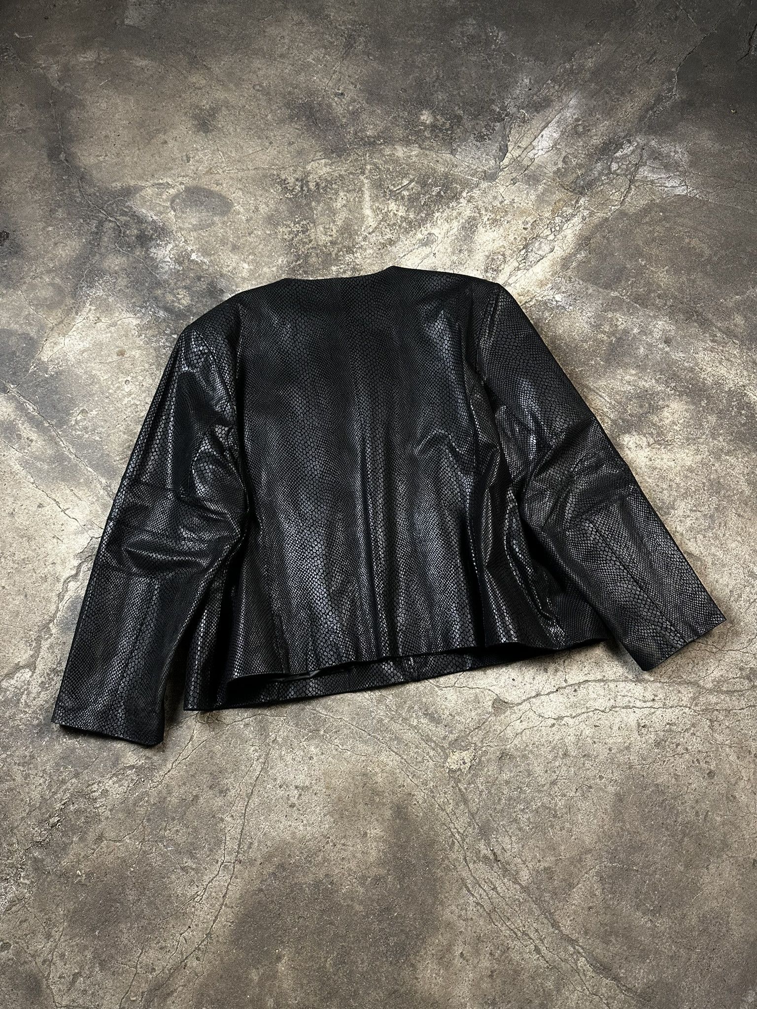Vintage Vintage Snakeskin Leather Bomber Biker Snake Jacket Size US M / EU 48-50 / 2 - 5 Thumbnail