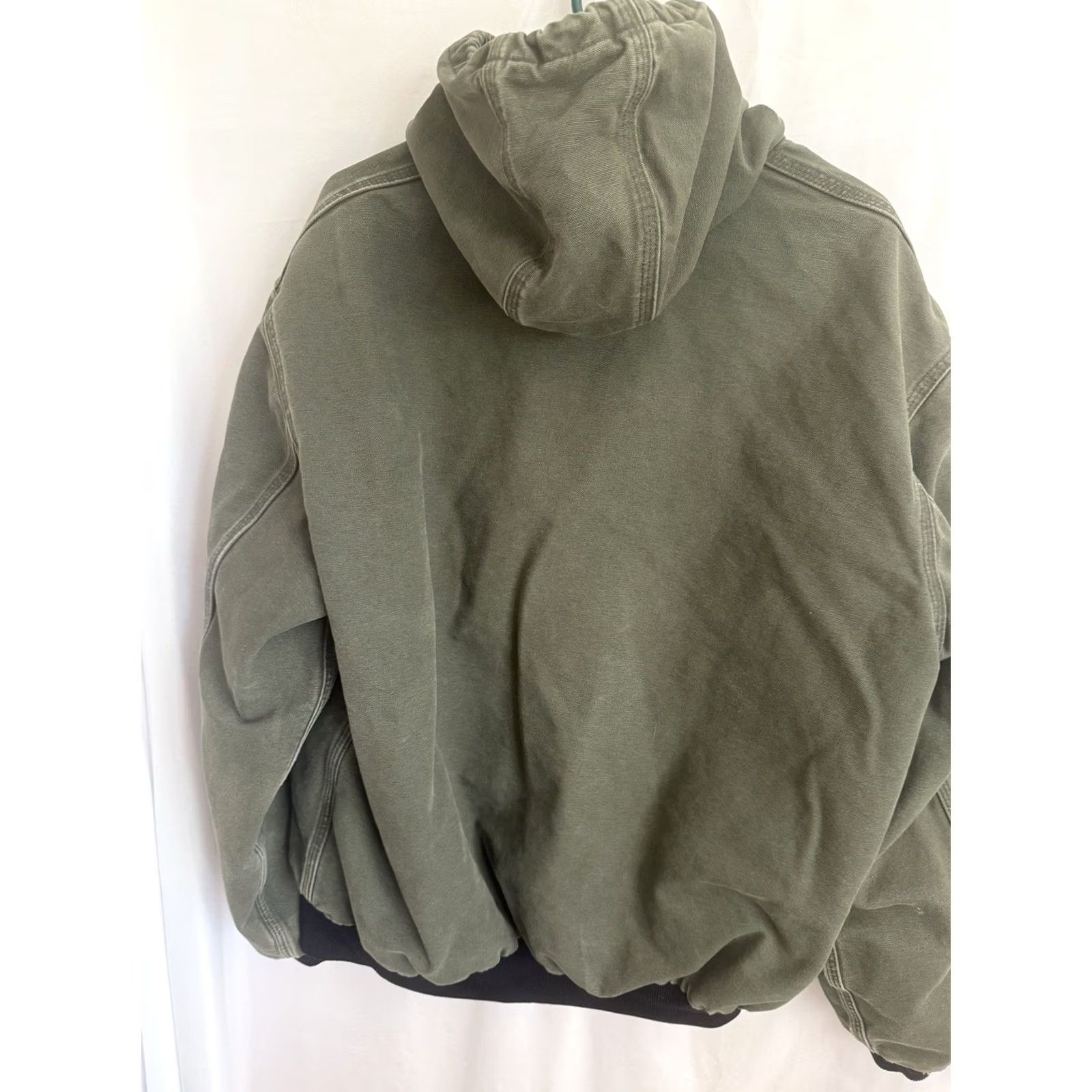 Carhartt VINTAGE Carhartt Jacket Mens XL Green Canvas Bomber Workwear J131 GRN Faded Size US L / EU 52-54 / 3 - 4 Thumbnail