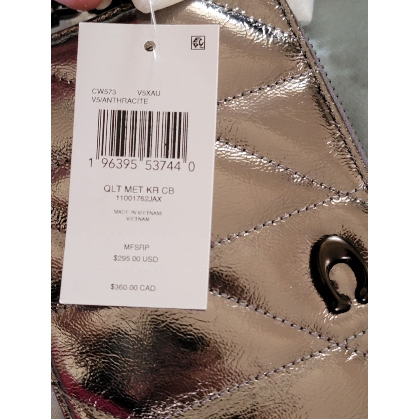 Coach New With Tags Coach KIRA Crossbody, V5/Anthracite Size ONE SIZE - 10 Thumbnail