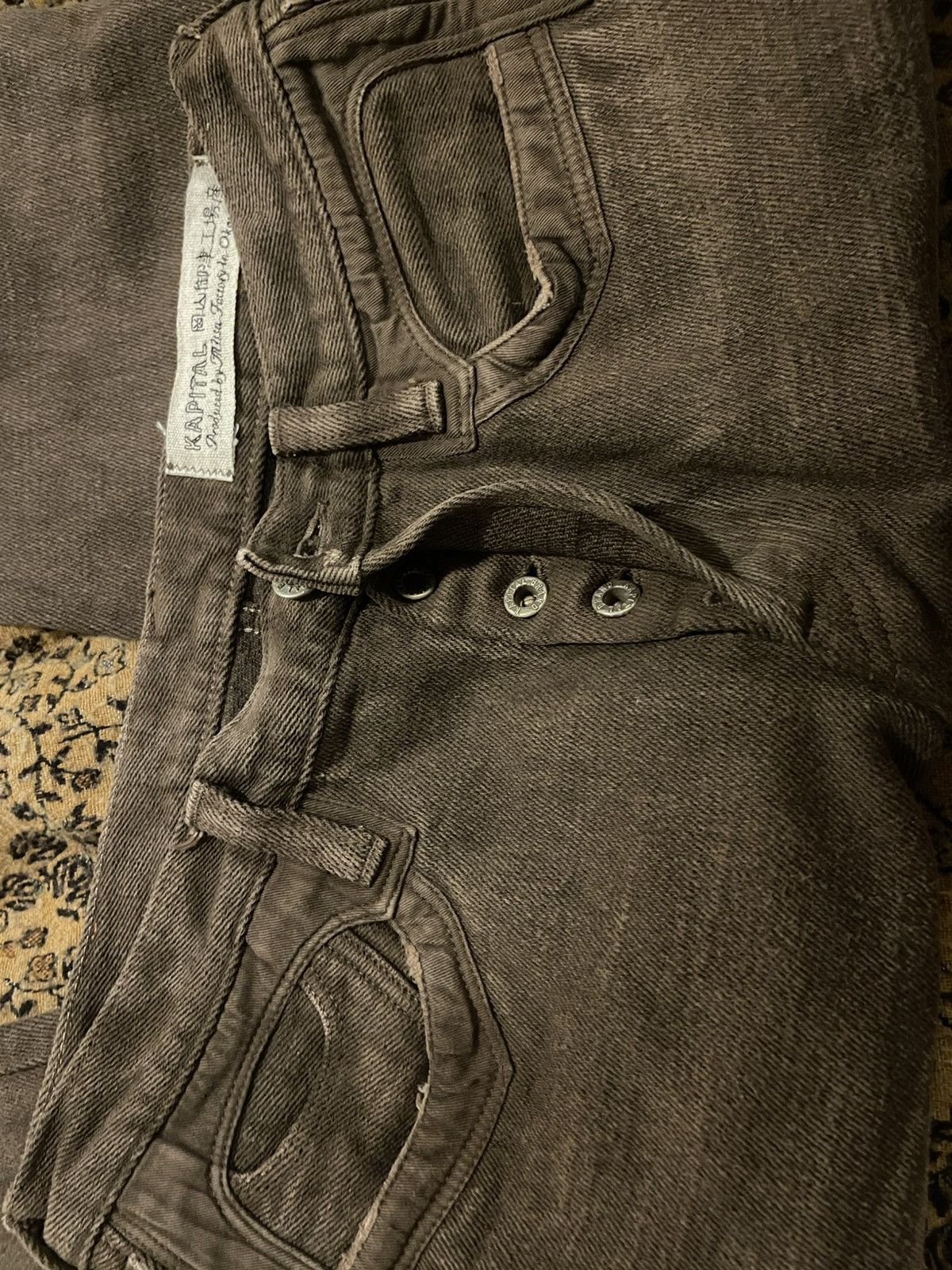 Kapital Kapital Archive 2000s Cotton/Hemp/Rayon Jeans Pant Size US 32 / EU 48 - 1 Thumbnail