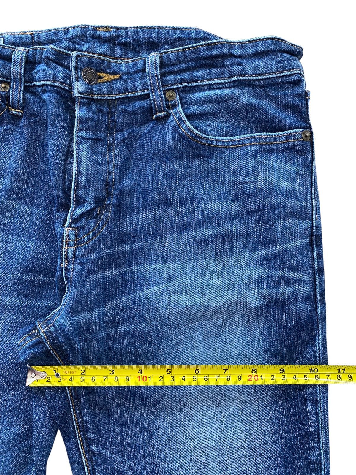 Edwin Edwin 503 Faded Blue Wash Whiskered Skinny Leg Jeans Size US 32 / EU 48 - 7 Thumbnail