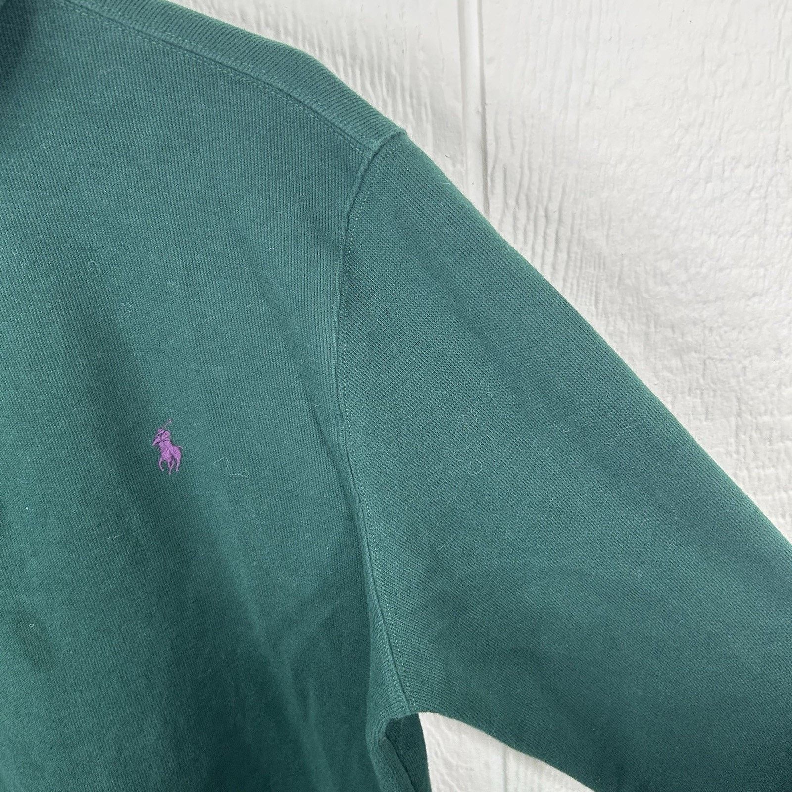 Ralph Lauren Ralph Lauren Polo Forest Green Quarter-Zip Crewneck Large Size US L / EU 52-54 / 3 - 6 Thumbnail