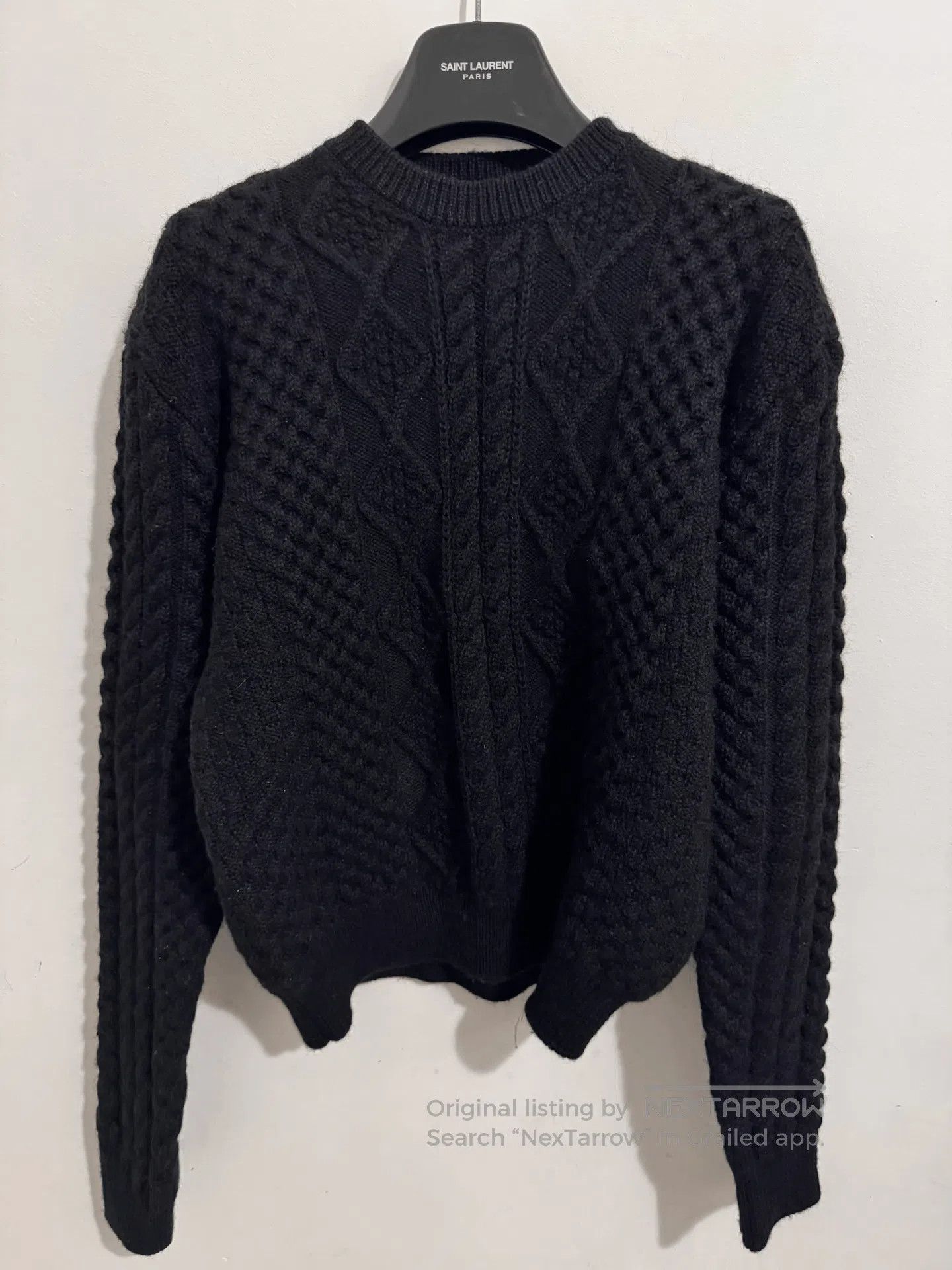 Saint Laurent Paris Saint Laurent Black Wool Knit Sweater. Size US M / EU 48-50 / 2 - 1 Thumbnail