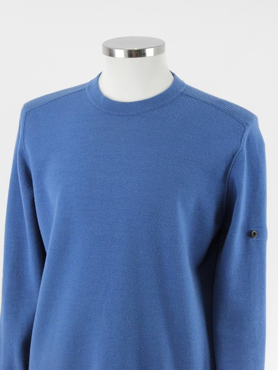 Stone Island STONE ISLAND Blue wool sweater Size US XL / EU 56 / 4 - 5 Thumbnail