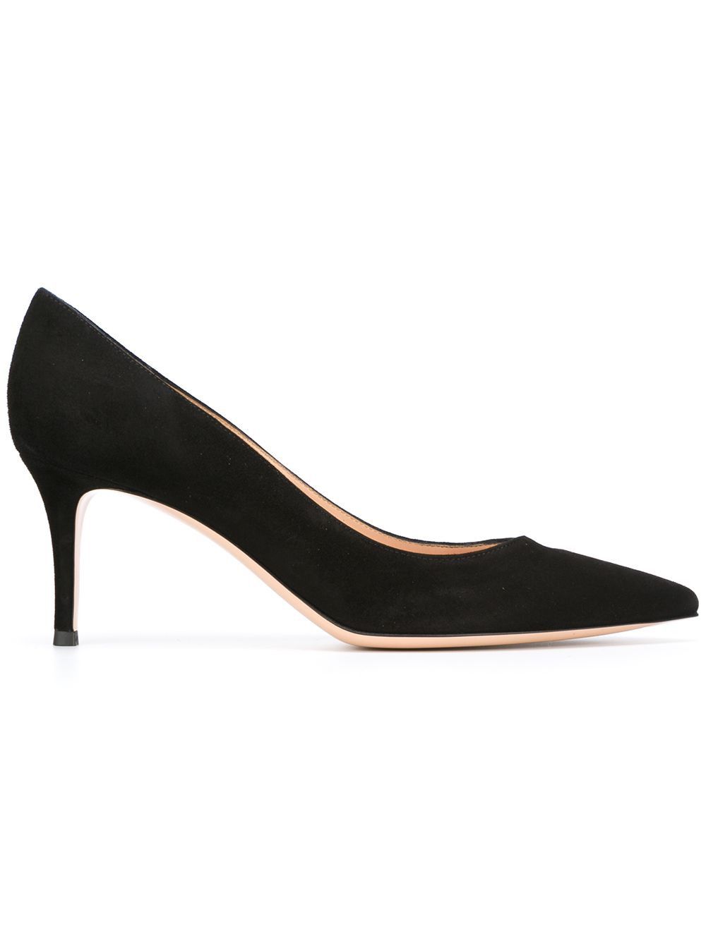 Gianvito Rossi Gianvito 70 Suede Leather Pumps Shoes, Women's (Size 8)