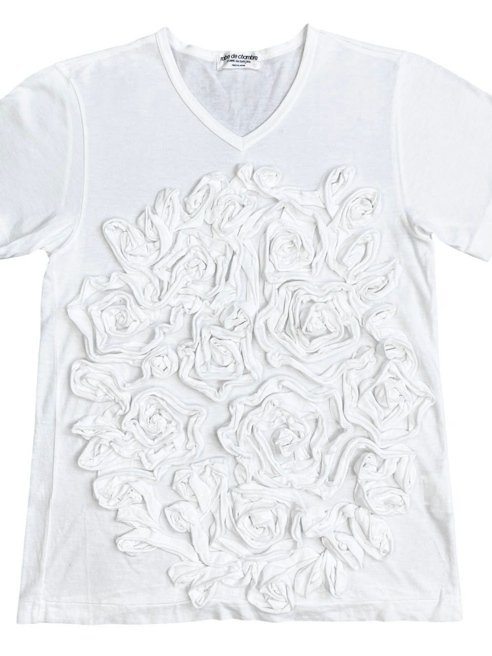 Comme des Garcons 1997 Comme des Garcons Robe de Chambre Ruffled Flower Tshirt Size US S / EU 44-46 / 1 - 3 Thumbnail