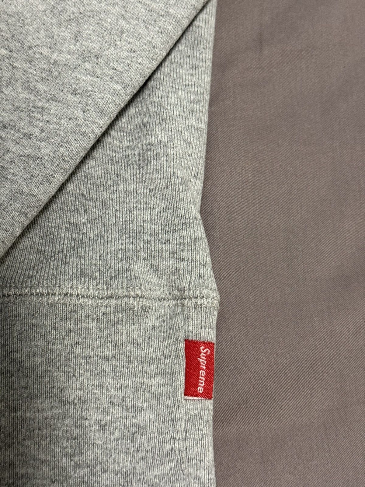Supreme Supreme fw12 red on grey box logo hoodie hooded sweatershirt Size US L / EU 52-54 / 3 - 8 Thumbnail