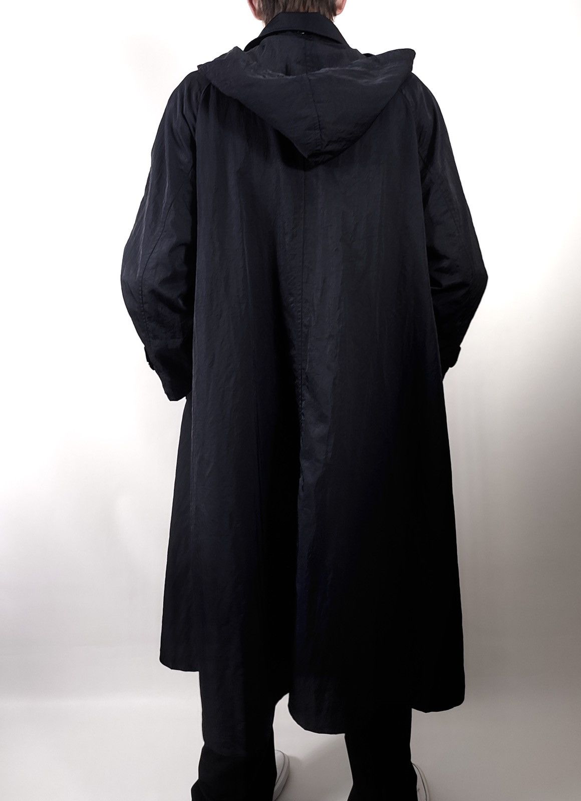 Yohji Yamamoto Yohji Yamamoto Oversized Nylon Hood Trench Coat Size US M / EU 48-50 / 2 - 8 Thumbnail