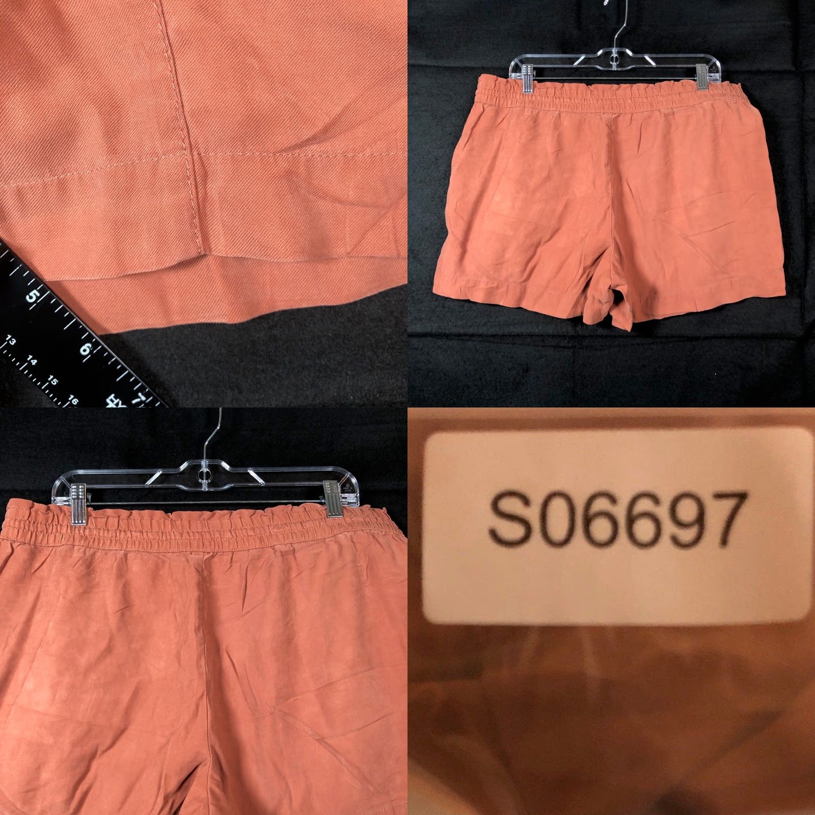 Loft Loft Shorts Rust Orange Pull On Drawstring Pockets Rayon Stretch Large Women Casual Shorts Size 25" / US 0 / IT 36 - 8 Thumbnail