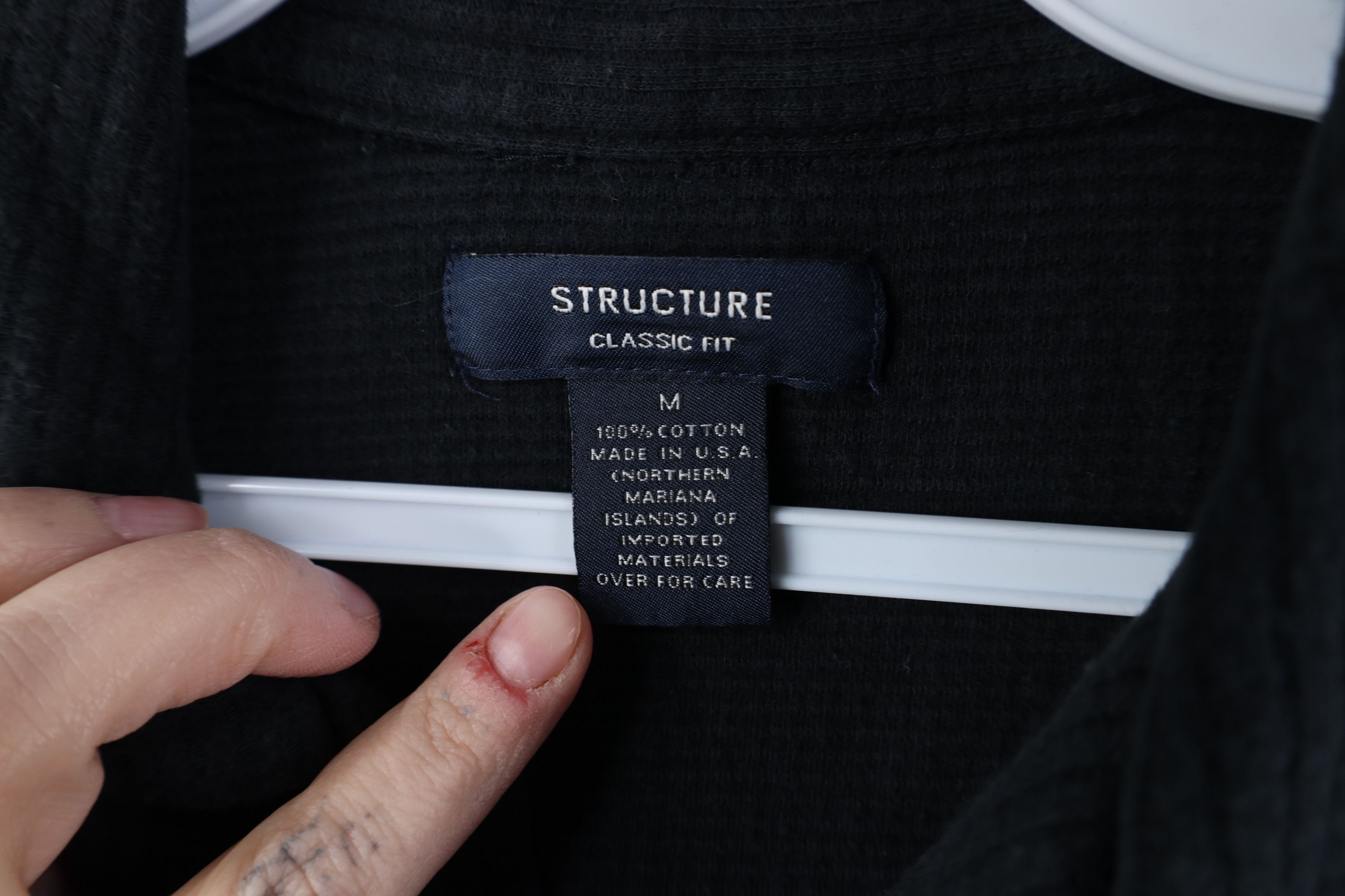 Vintage Vintage 90s Streetwear Knit Looped Collar Polo Black USA Size US M / EU 48-50 / 2 - 6 Thumbnail