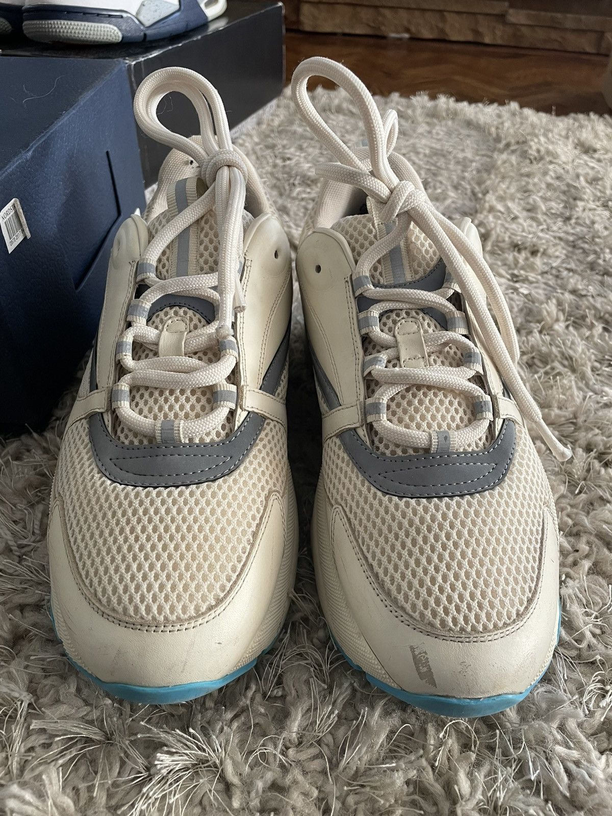 Dior Dior B22 White/Blue Size US 10 / EU 43 - 4 Thumbnail