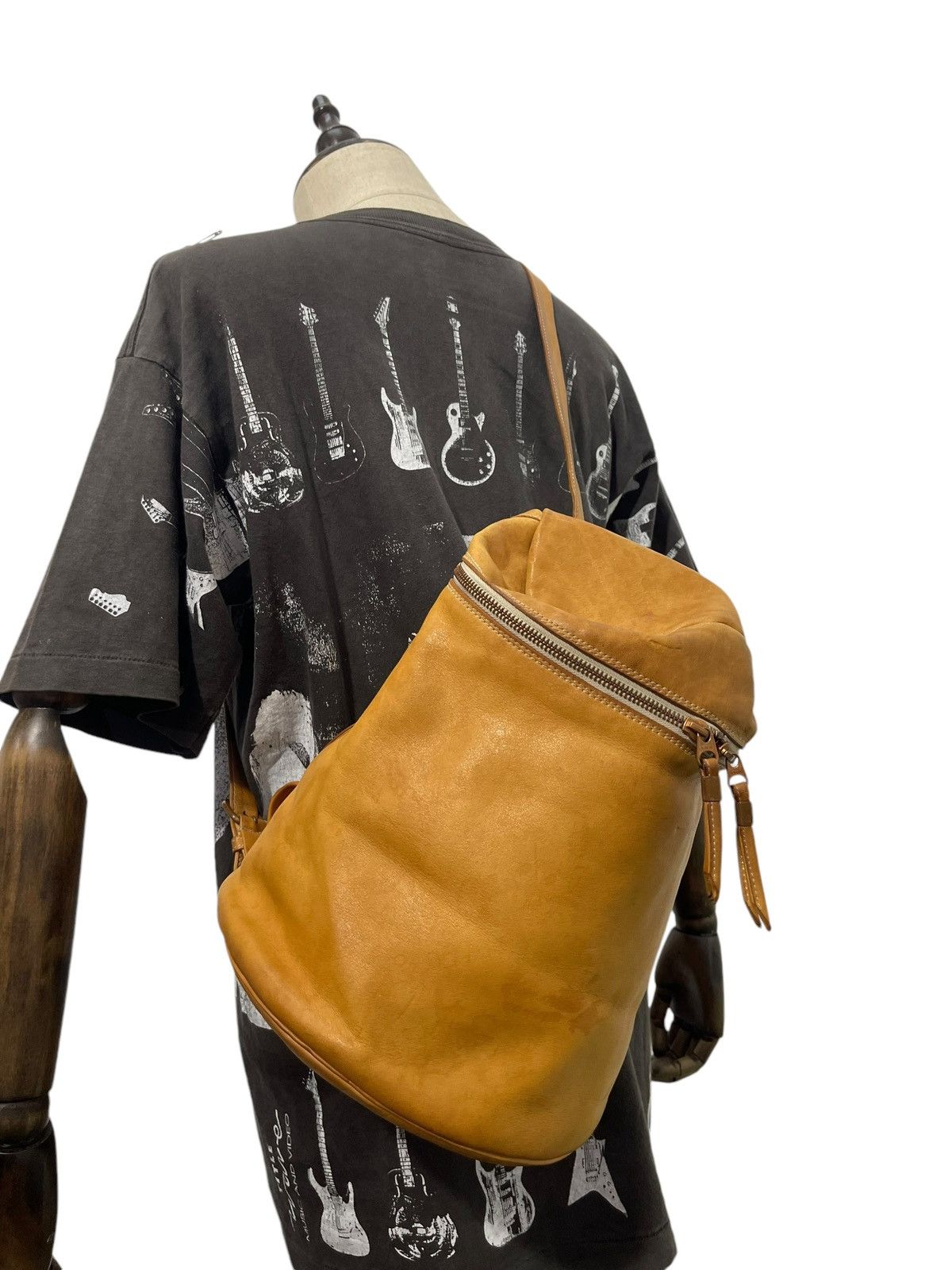 Yohji Yamamoto Full Leather Patina Y’saccs Cross Body Bag 4🟩 Size ONE SIZE - 2 Thumbnail