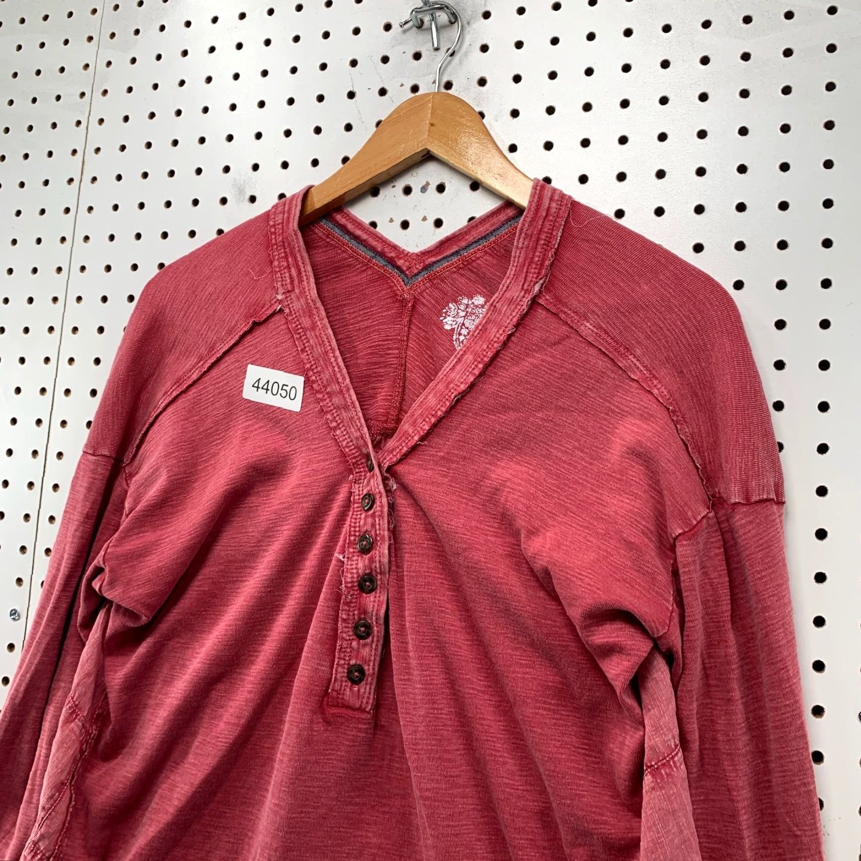 Anthropologie VINTAGE Anthropologie Pilcro Henley Swing Top 100% Cotton Pink M Adult Women's Swing Top 90s Event? Size M / US 6-8 / IT 42-44 - 4 Thumbnail