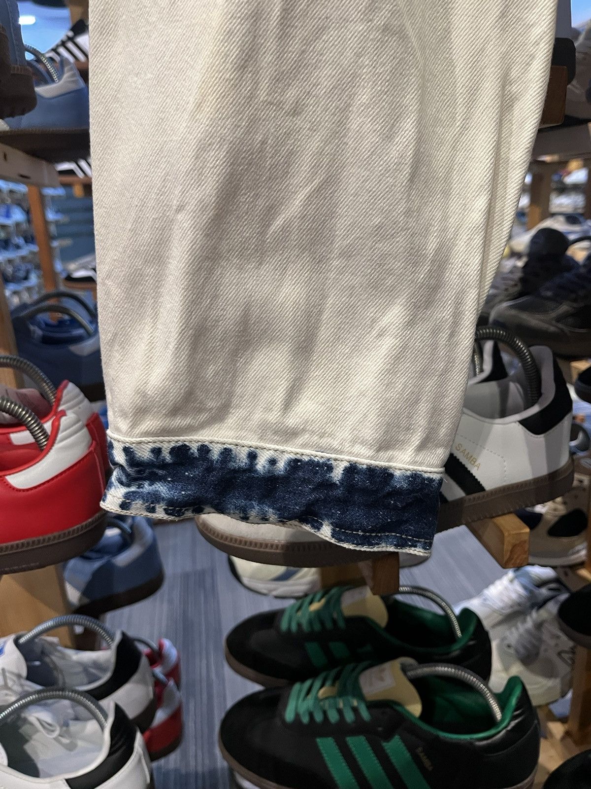 Marithe + Francois Girbaud × Vintage Le Jean De Marithe Francois Girbaud Gradient white denim Size US XXL / EU 58 / 5 - 2 Thumbnail