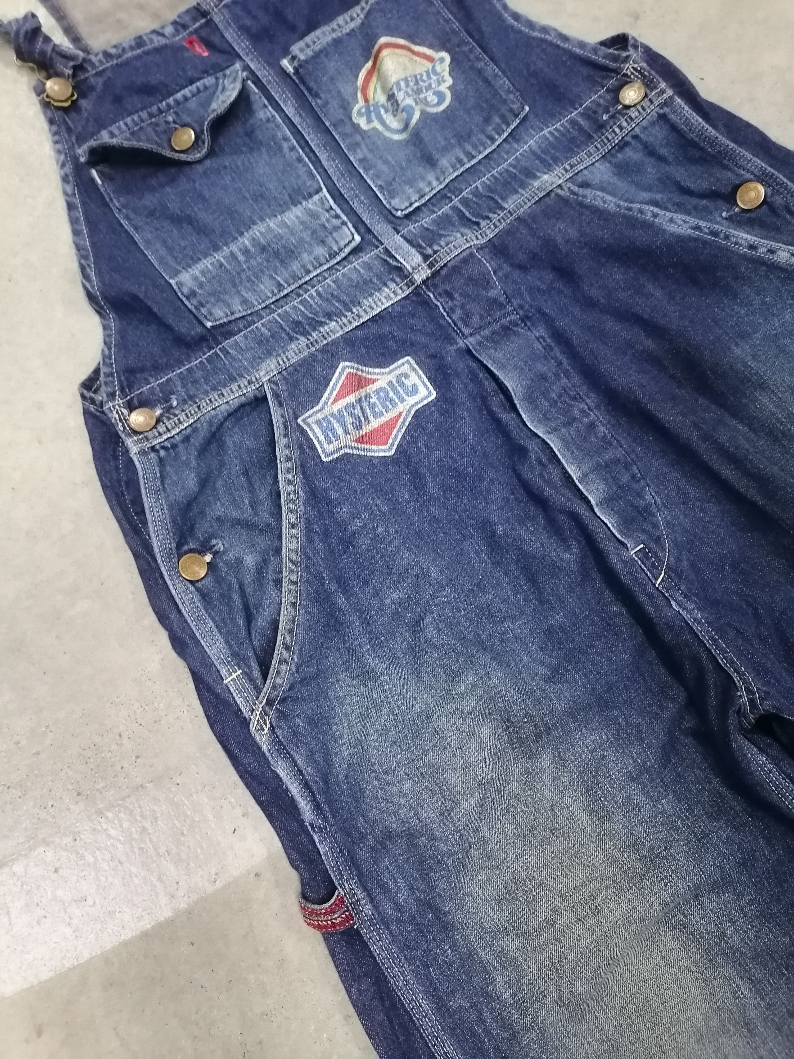 Hysteric Glamour × Japanese Brand Hysteric Glamour Distressed Denim Overall Size 33" - 4 Thumbnail