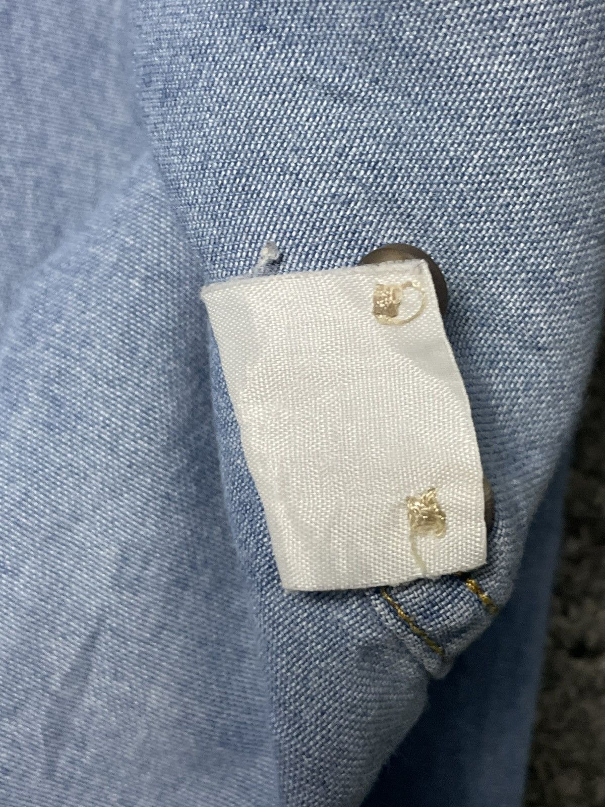 Japanese Brand × Vintage Monsieur Missa Sport Brand Denim Butoon Up Shirt (83) Size US L / EU 52-54 / 3 - 9 Thumbnail