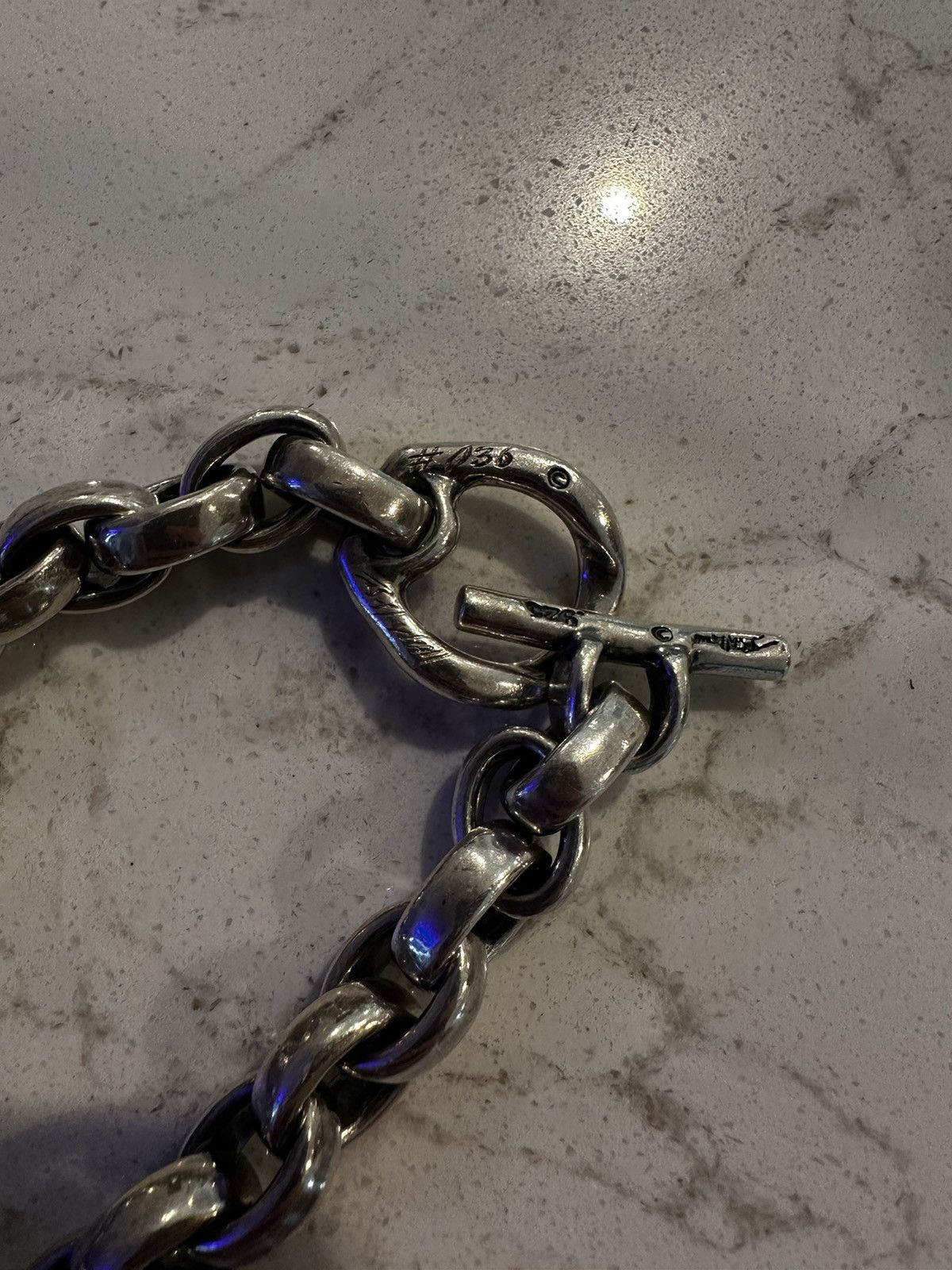 Bill Wall Leather Bill Wall Sterling silver chain bracelet Size ONE SIZE - 4 Thumbnail