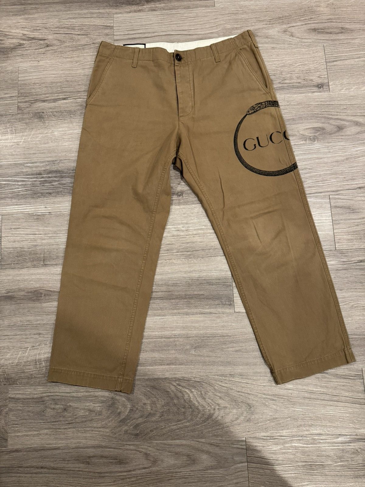 Gucci Ouroboros Print Cotton Chino Size US 36 / EU 52 - 3 Thumbnail