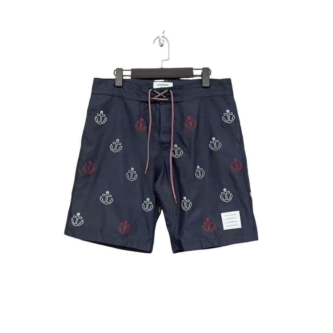 Thom Browne Thom Browne Anchor Embroidered Swim Shorts 1 Size US 30 / EU 46 - 1 Thumbnail
