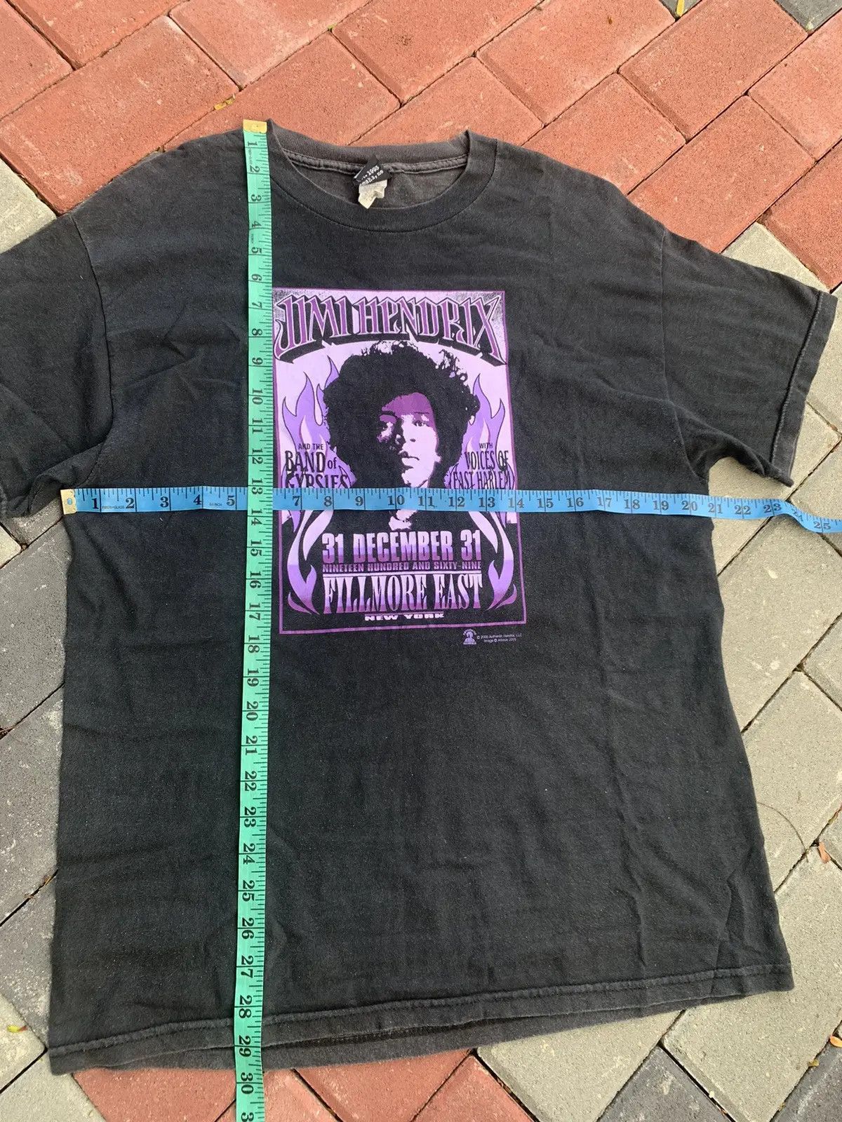 Jimi Hendrix Y2k Jimi Hendrix faded black. Size US L / EU 52-54 / 3 - 6 Thumbnail