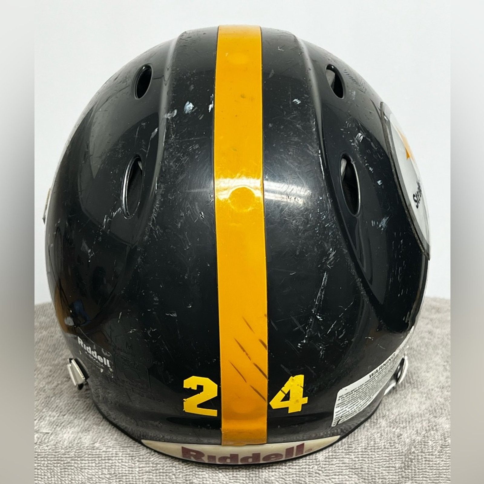 Riddell Pittsburgh Steelers Full Size Riddell Football Helmet Youth Size ONE SIZE - 5 Thumbnail