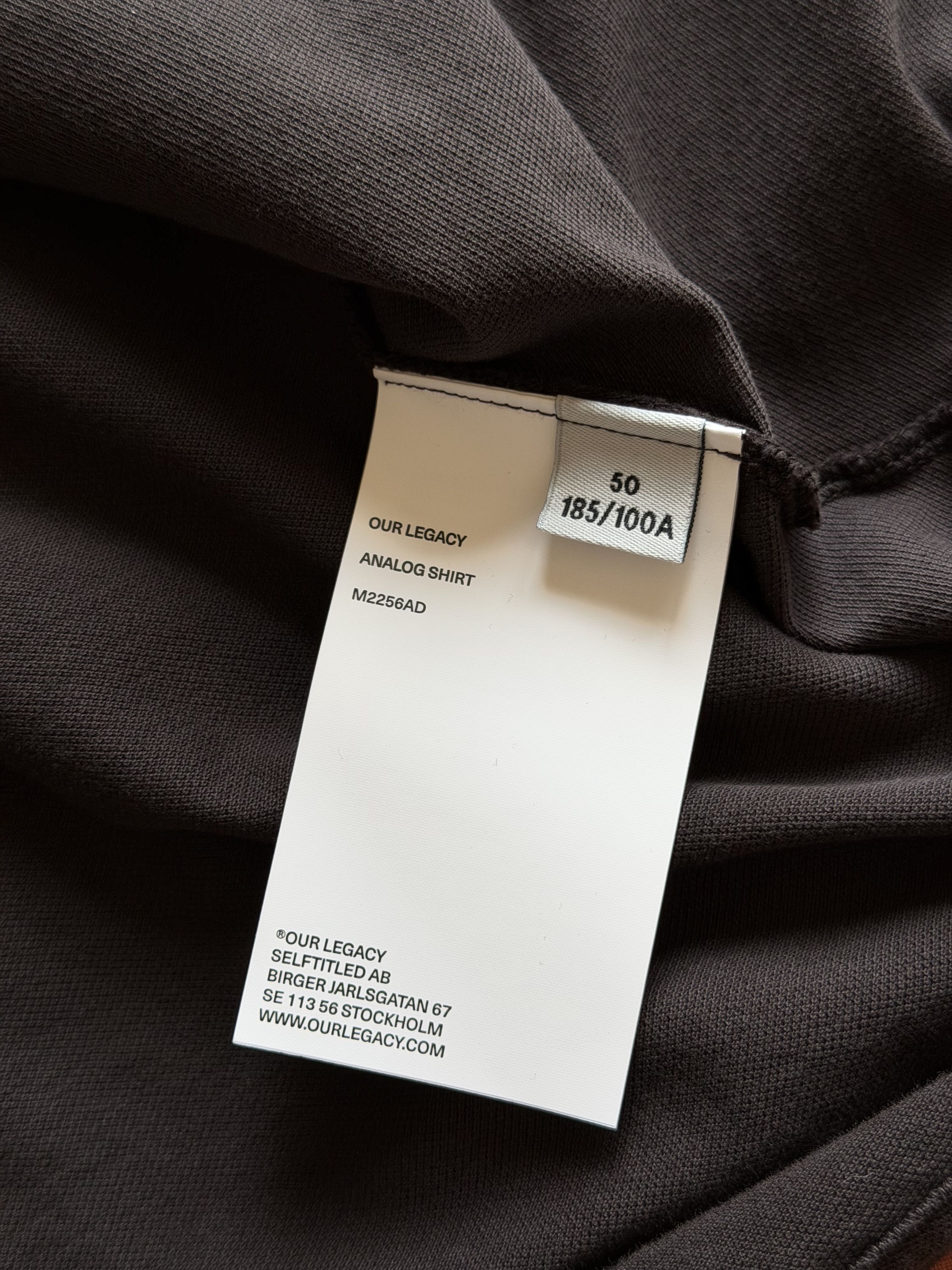 Our Legacy Our Legacy Analog Short Sleeve Shirt in Deep Brown Size US M / EU 48-50 / 2 - 8 Thumbnail