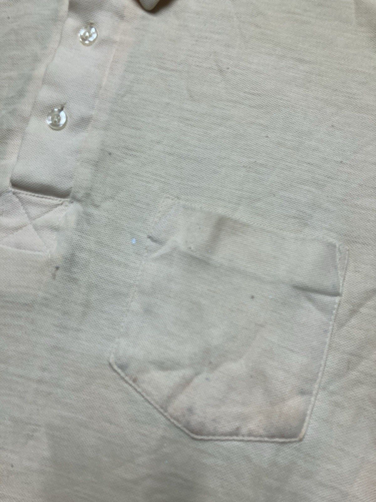 Vintage Vintage 80s polo shirt pale yellow grunge soft medium Size US M / EU 48-50 / 2 - 6 Thumbnail