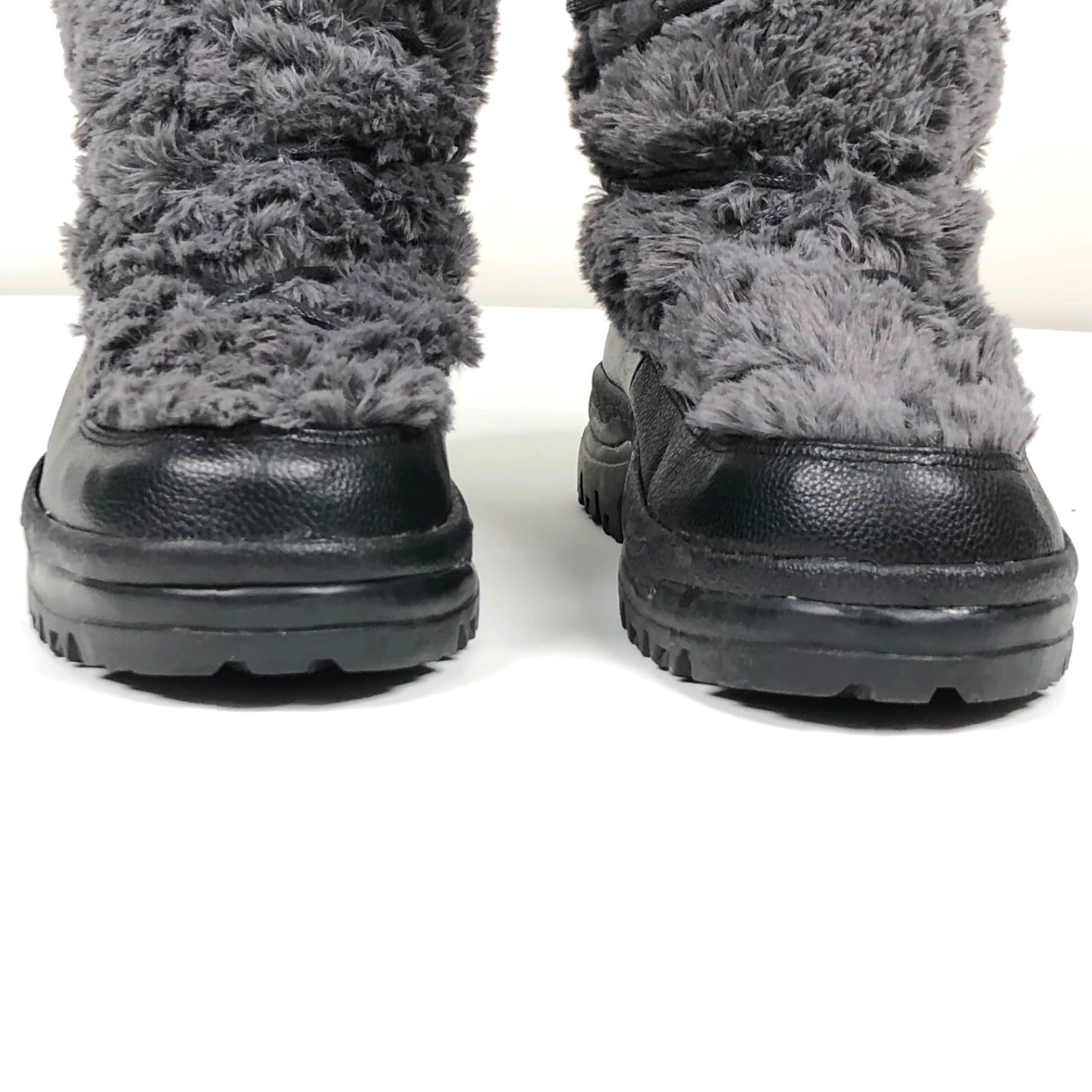Vintage Muk Luks Womens Snow Boot Gray Plaid Fur Trim Fleece Lined Mid-Calf High Pile Faux Fur Flannel Lightweight Casual Winter 10 M Boots Mens? Size L / US 10 / IT 46 - 4 Thumbnail
