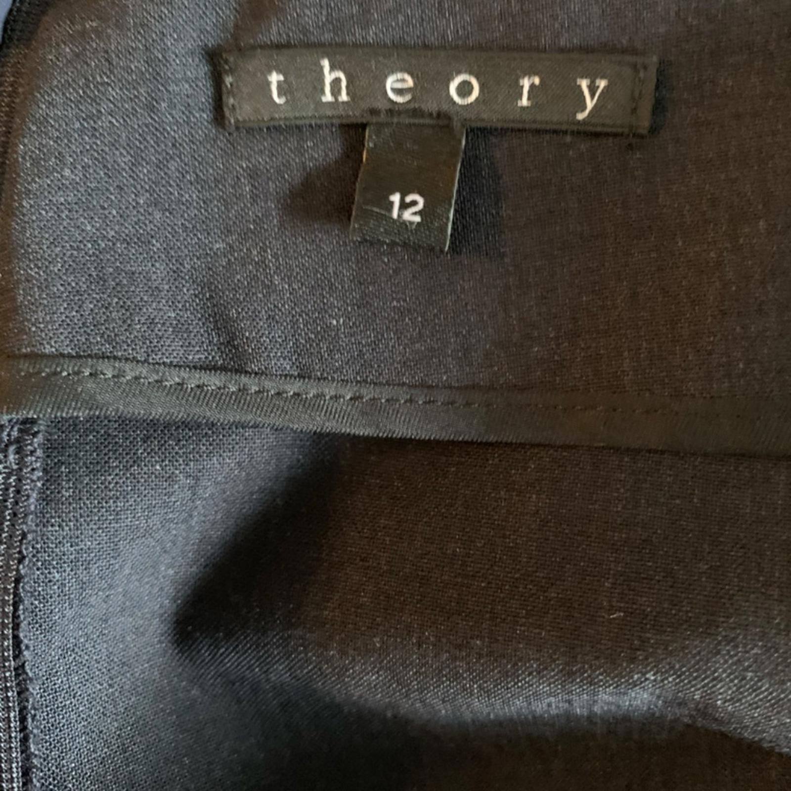 Theory Theory fully Lined Black Pencil Skirt Size 34" / US 12 / IT 48 - 5 Thumbnail