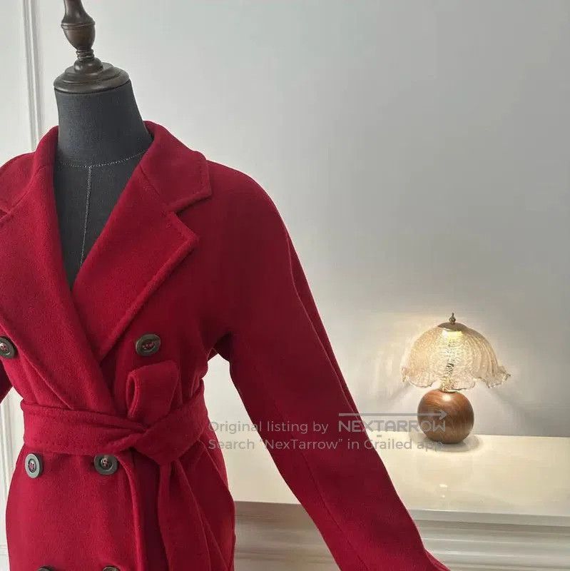 Max Mara MaxMara Red Wool Long Coat . Size M / US 6-8 / IT 42-44 - 5 Thumbnail