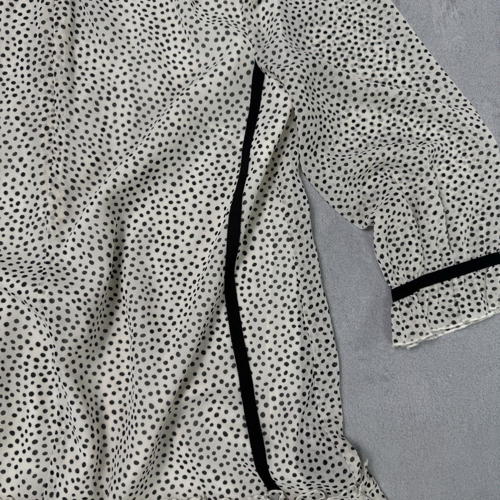 ME+EM ME+EM Polkadot Print Georgette Swing Dress Dotty Size S / US 4 / IT 40 - 7 Thumbnail