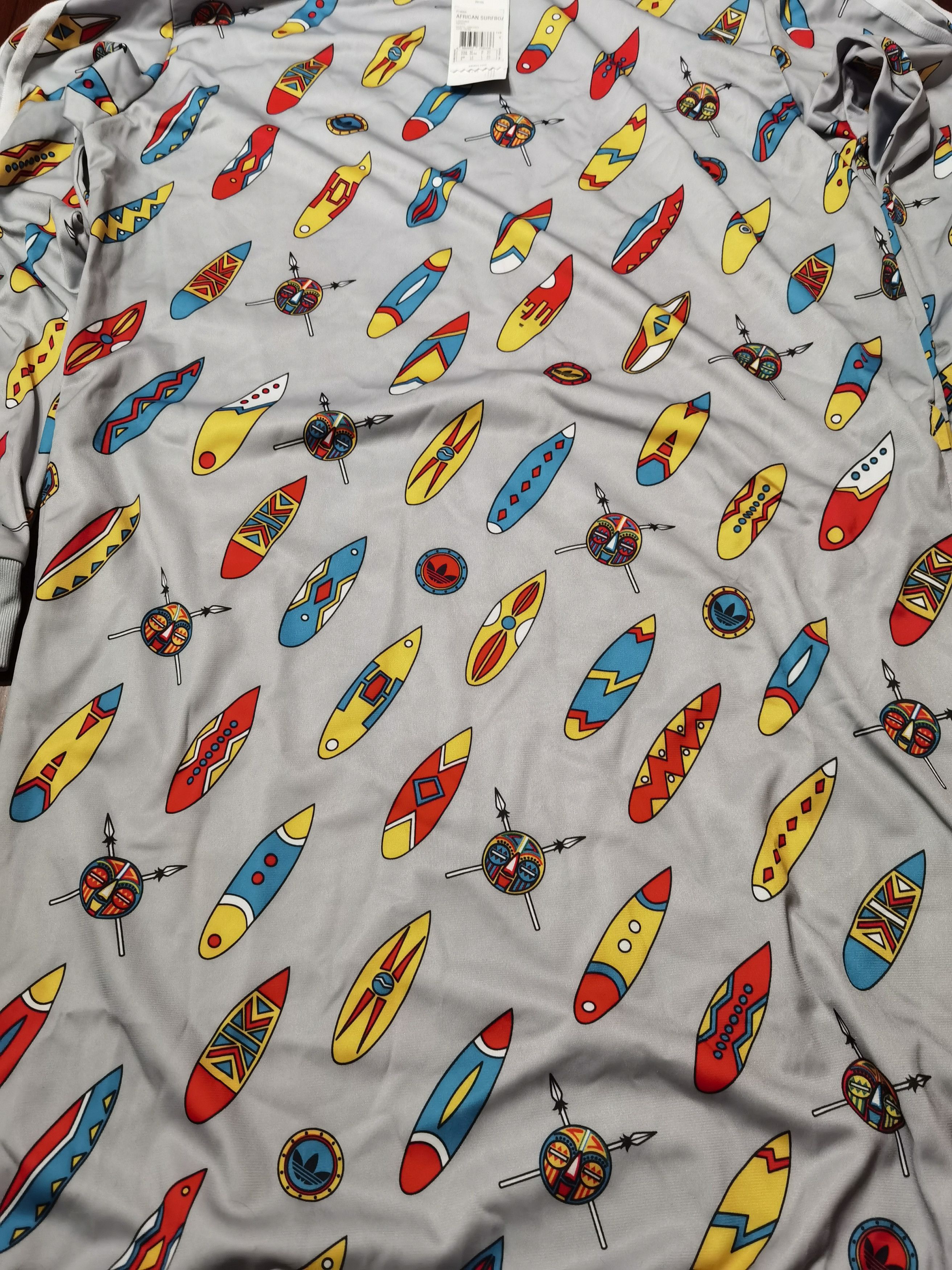 Adidas × Jeremy Scott Adidas Jeremy Scott African Surfboards Dress Jumper M P14055 Size M / US 6-8 / IT 42-44 - 8 Thumbnail