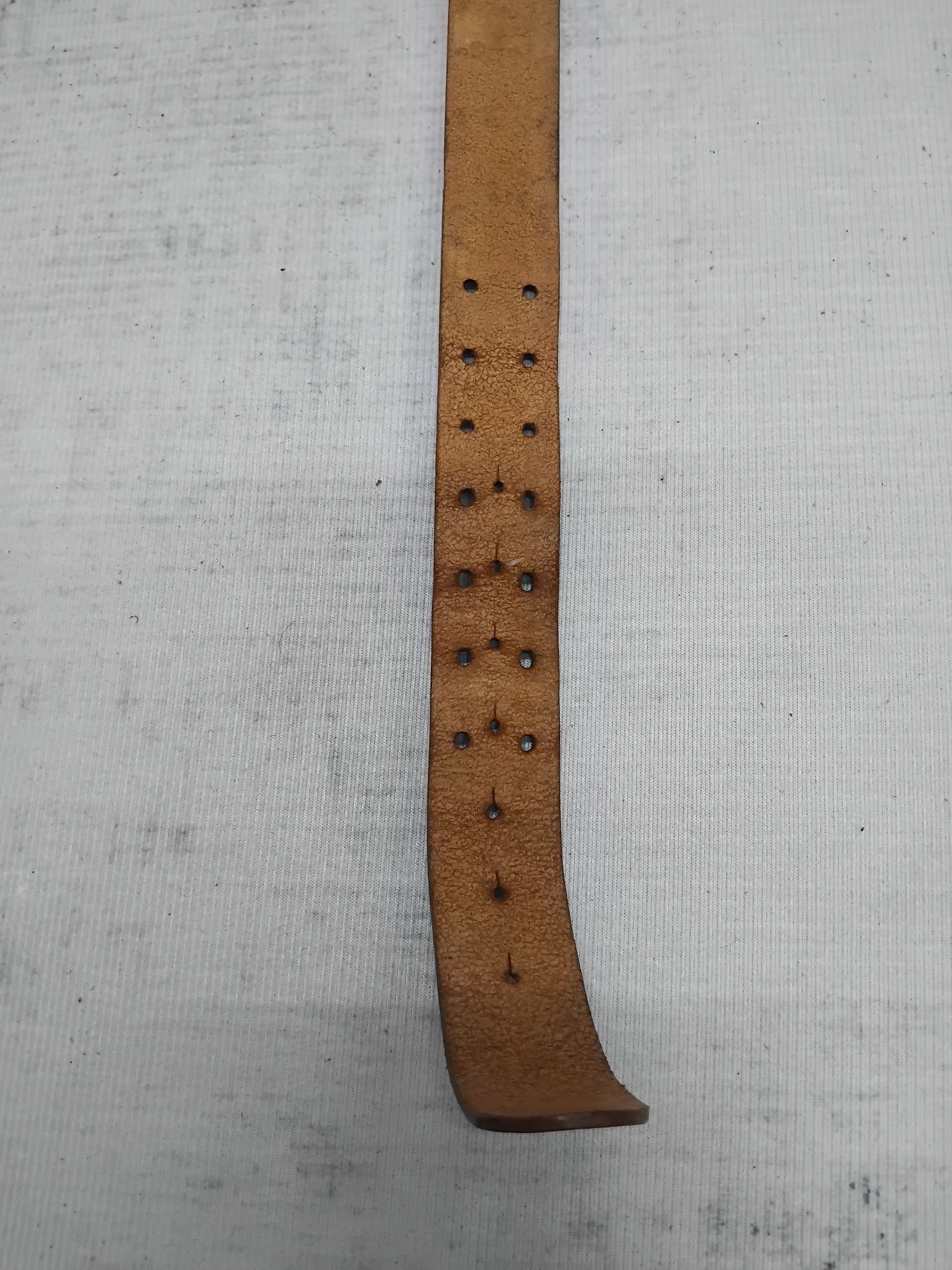 Neil Barrett 💥Bell barret chocolate colour Leather brass buckle belt Size ONE SIZE - 5 Thumbnail