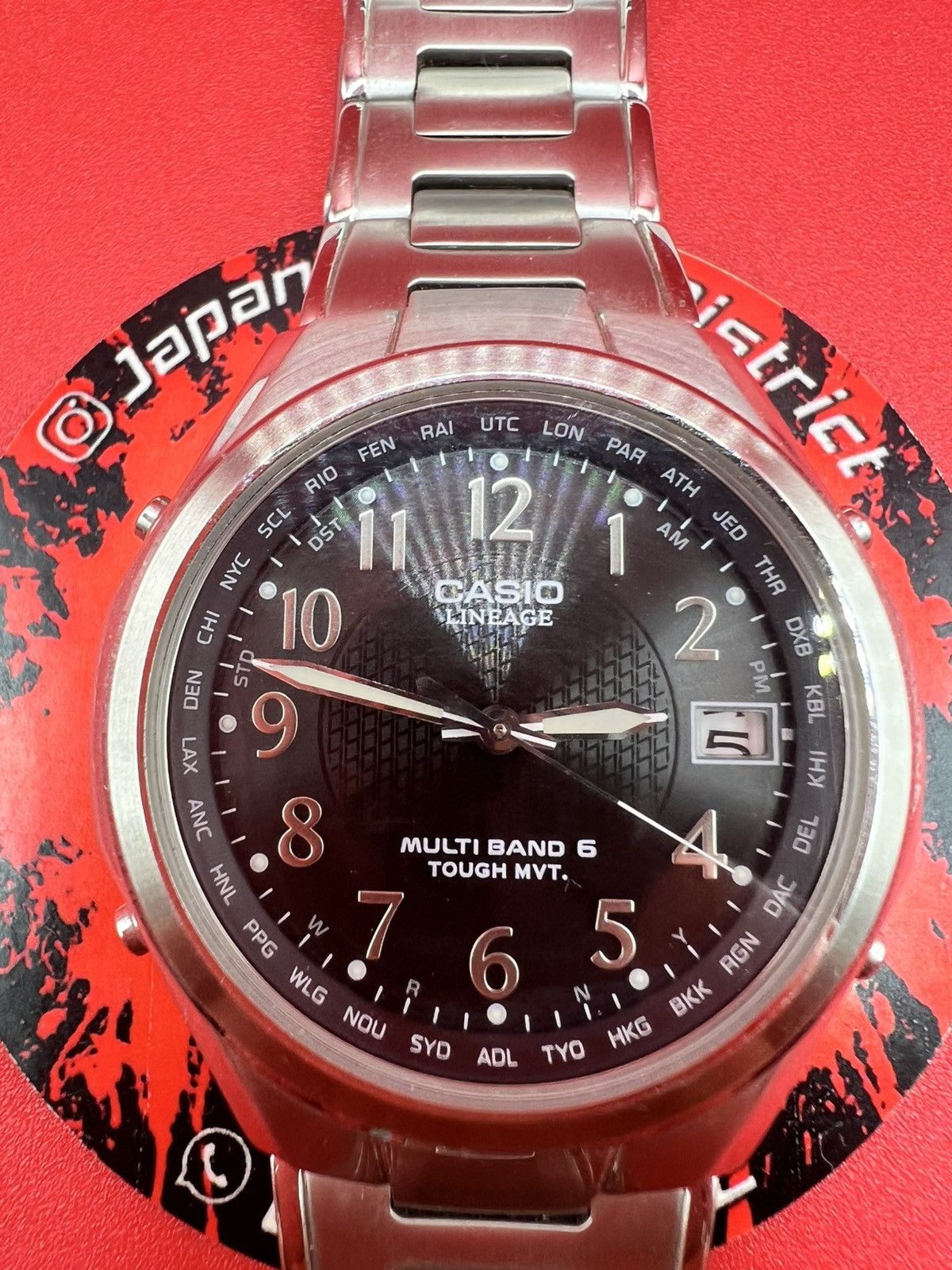 Casio Vintage Casio Lineage LIW-T110 Tough Solar Multbnd 6 Size ONE SIZE - 2 Thumbnail