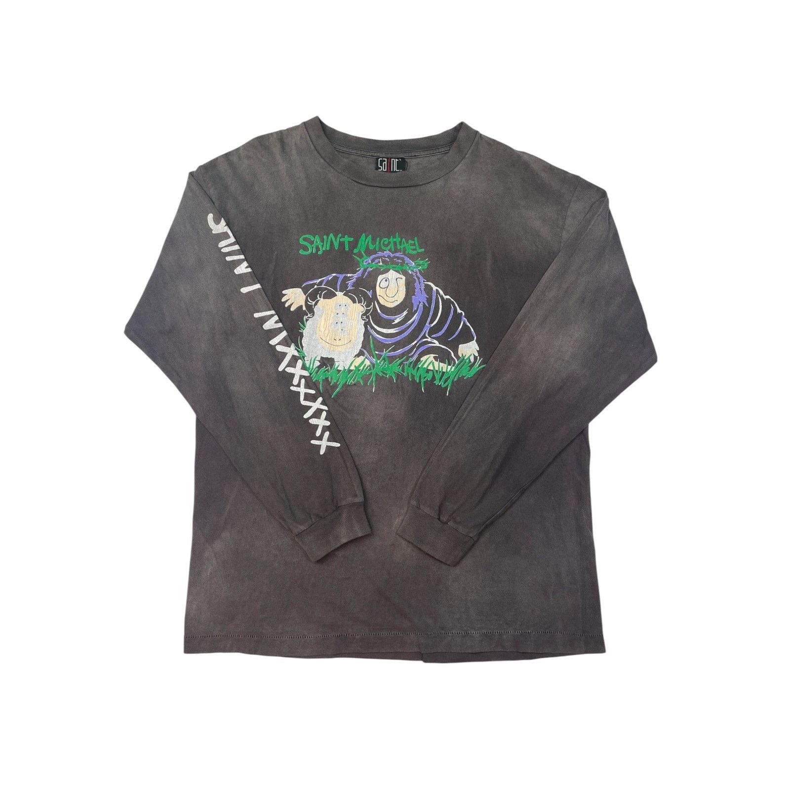 Saint Michael Saint Mxxxxxx Learn To Live Grey Long Sleeve Size US M / EU 48-50 / 2 - 1 Thumbnail