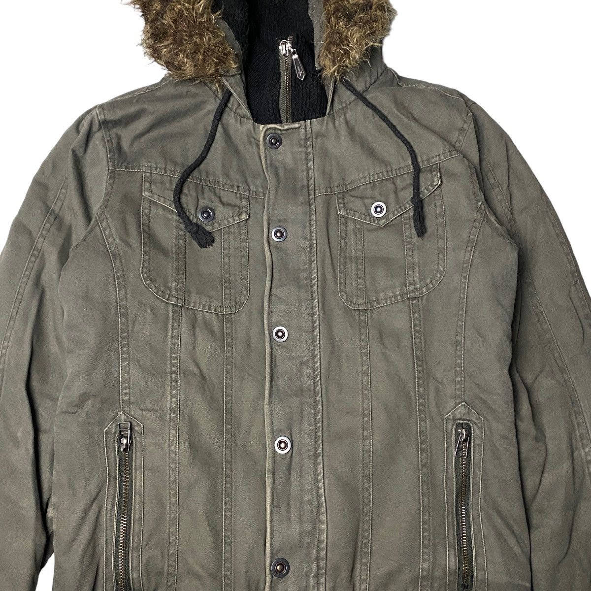 If Six Was Nine 2000's Jackrose Japanese Fur Raccoon Bomber Jacket Size US M / EU 48-50 / 2 - 4 Thumbnail