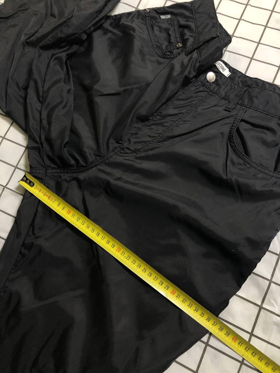 Moschino DESIGNER VINTAGE MOSCHINO Black High Waist Belted Pants Size US 36 / EU 52 - 3 Thumbnail