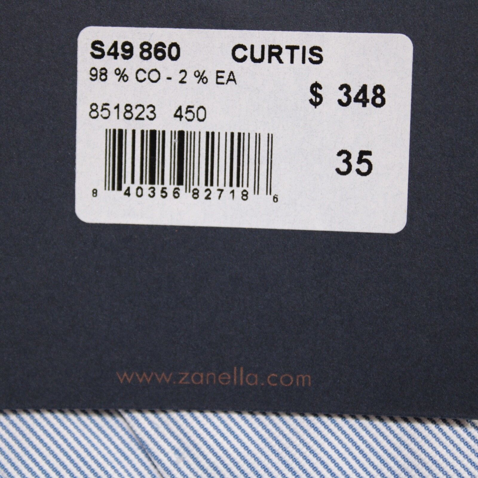Zanella Zanella New with tags Chino Size 35 US In Blue Size US 35 - 4 Thumbnail