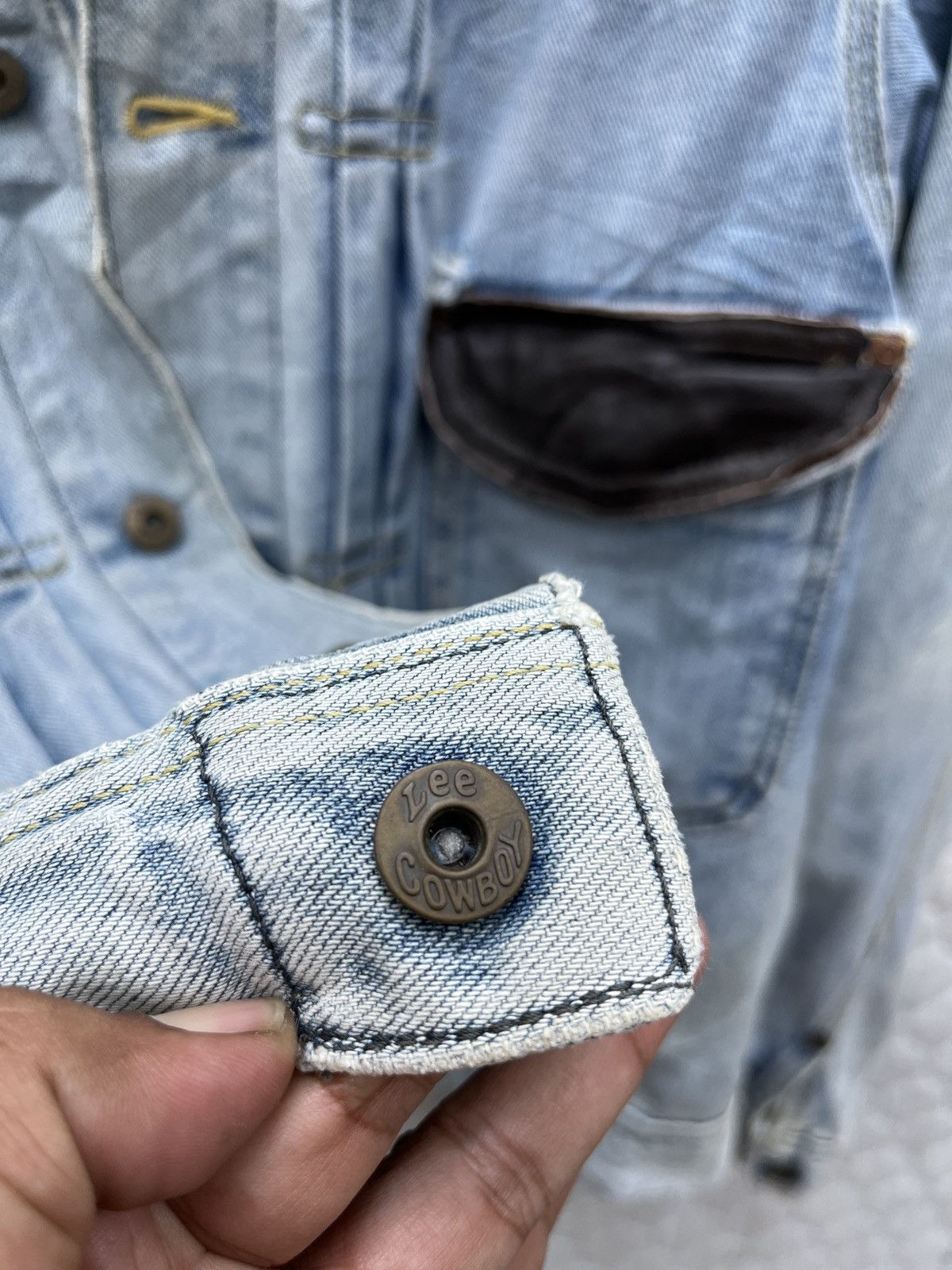 Lee 🔥STEALS🔥 VTG LEE COWBOY DENIM JACKET Size US M / EU 48-50 / 2 - 12 Thumbnail