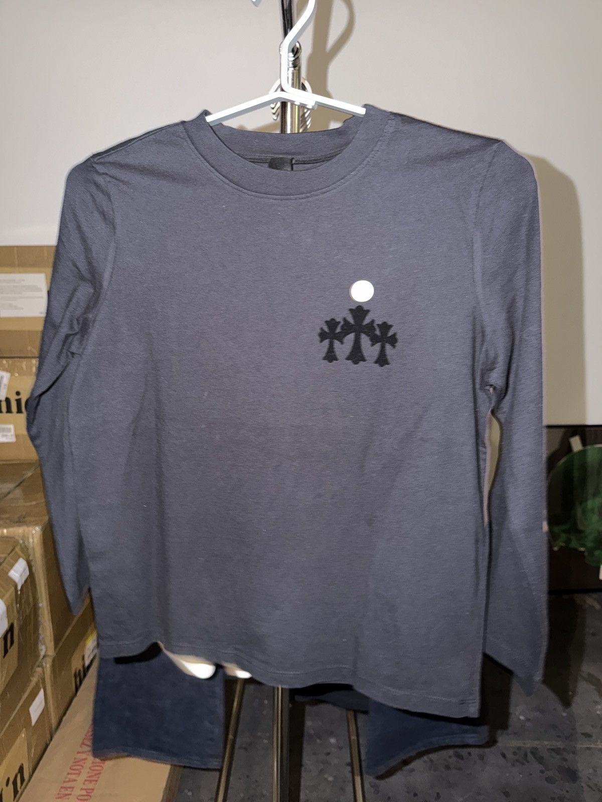 Chrome Hearts Chrome Hearts "Blind Spot" 2/4 Sleeve Raglan Top Size M / US 6-8 / IT 42-44 - 1 Thumbnail
